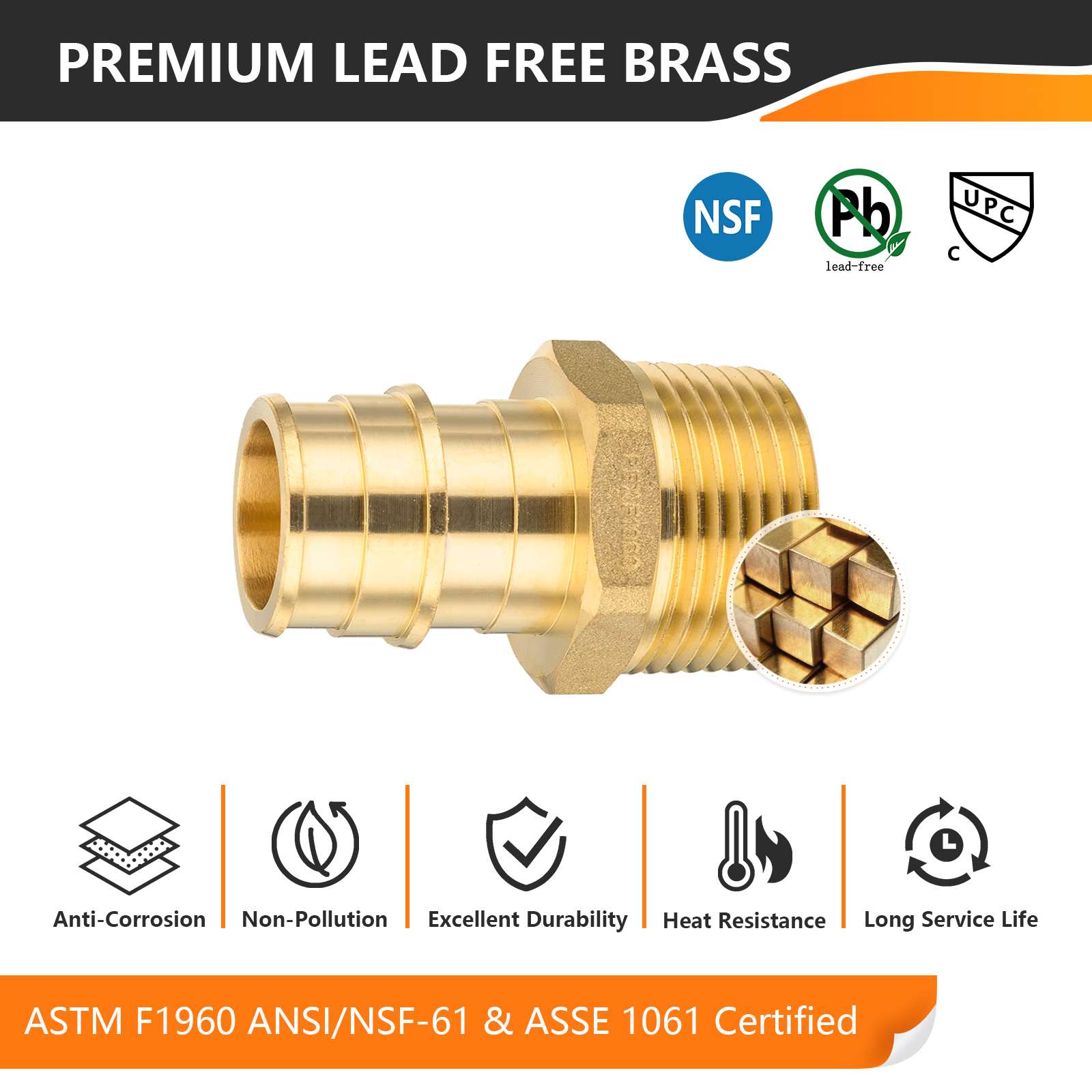 PEX A Full Flow Expansion Adapter 1