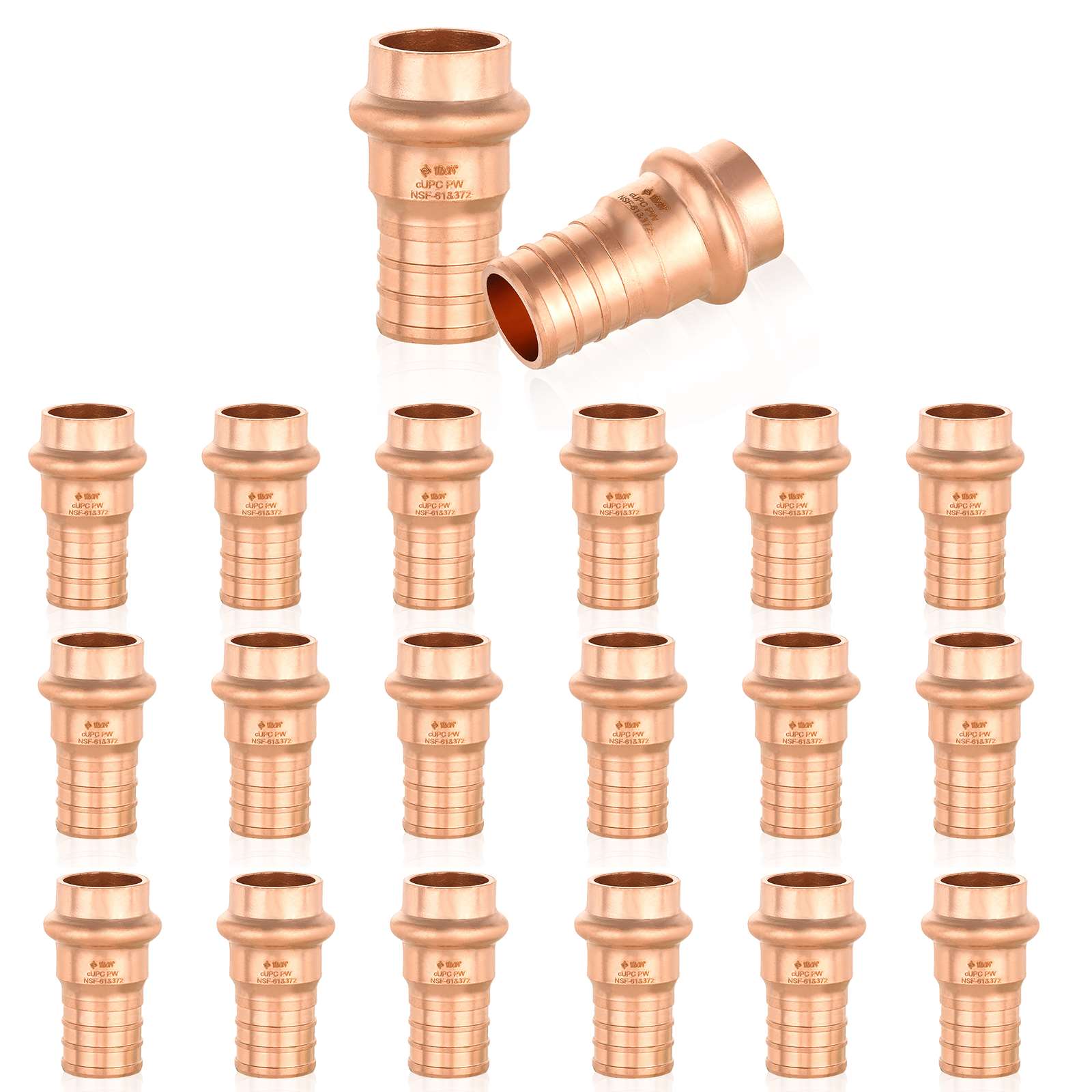 press copper x pex crimp reducing adapter lead free 13