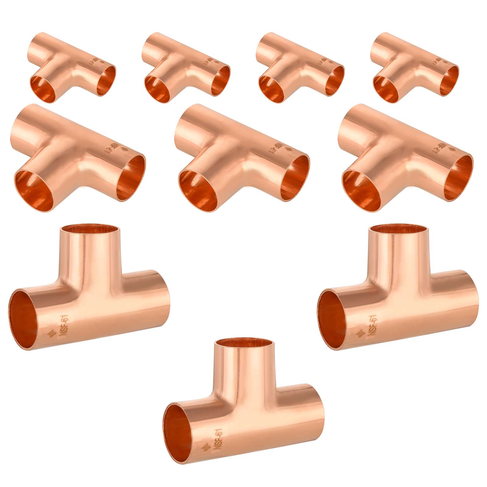 c x c x c copper tee 8