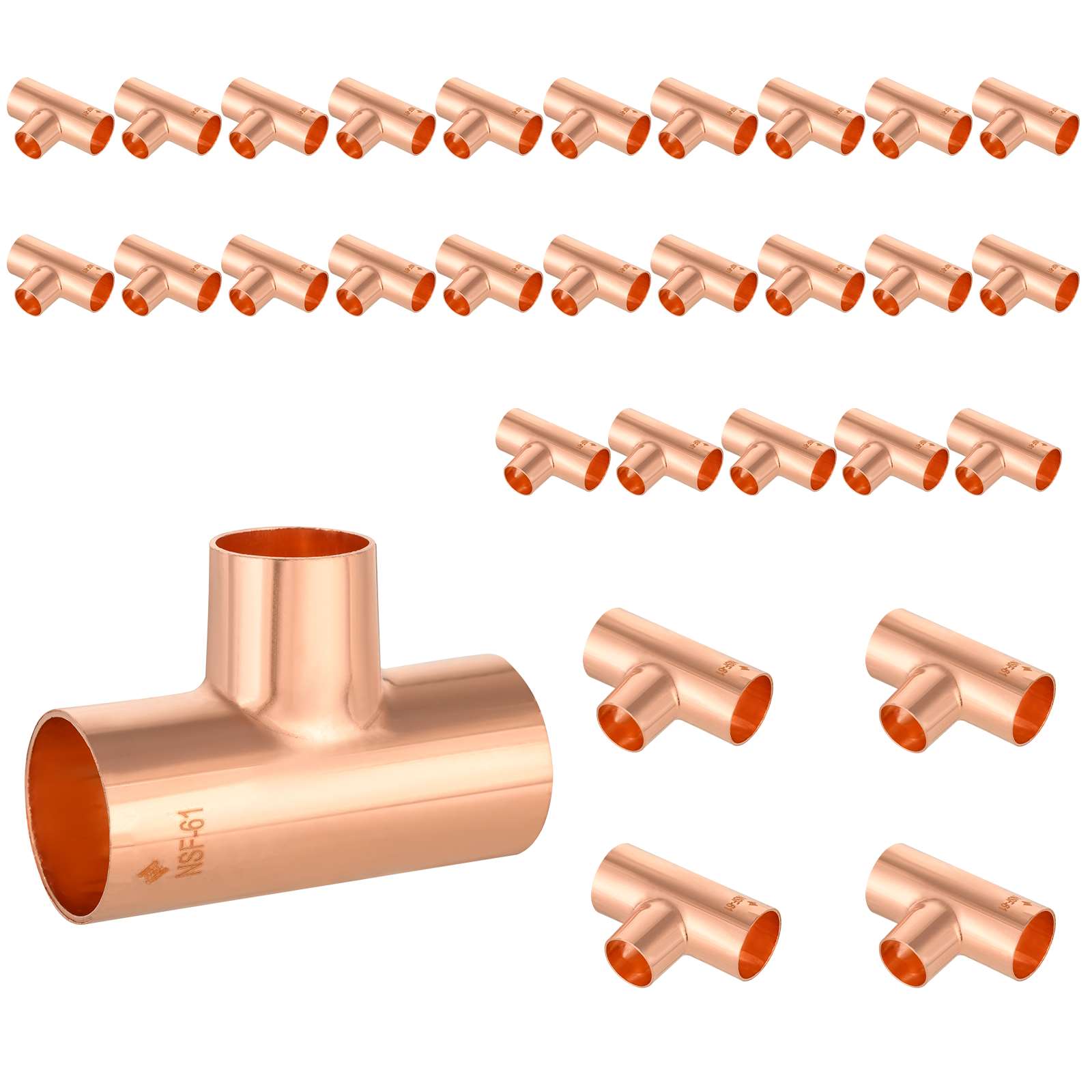 c x c x c copper reducing tee 10