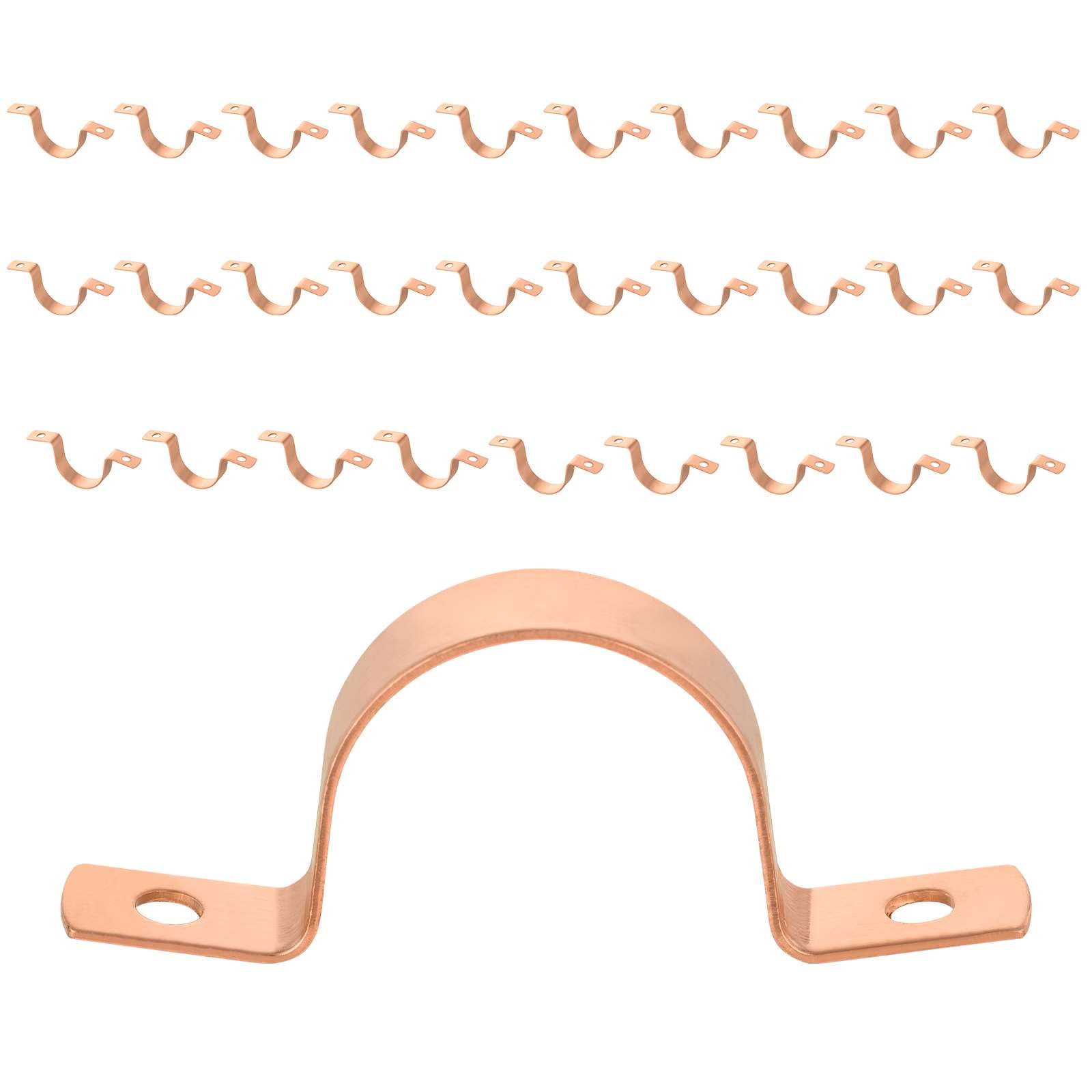 copper pipe straps two hole 10