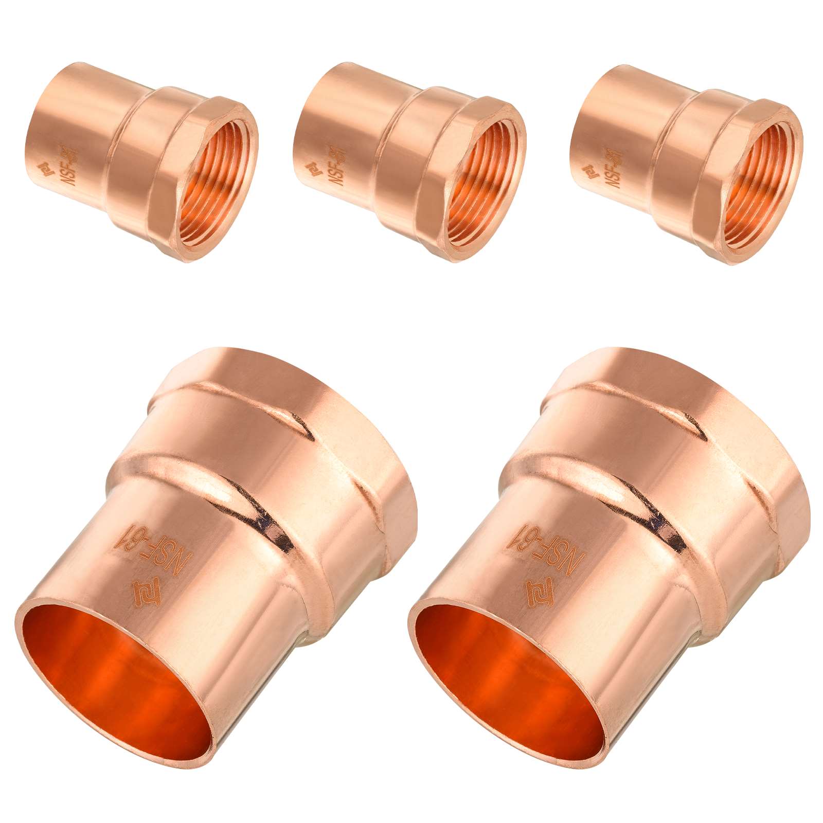 C x FNPT Copper Female Reducing Adapter - Pick Size to Add