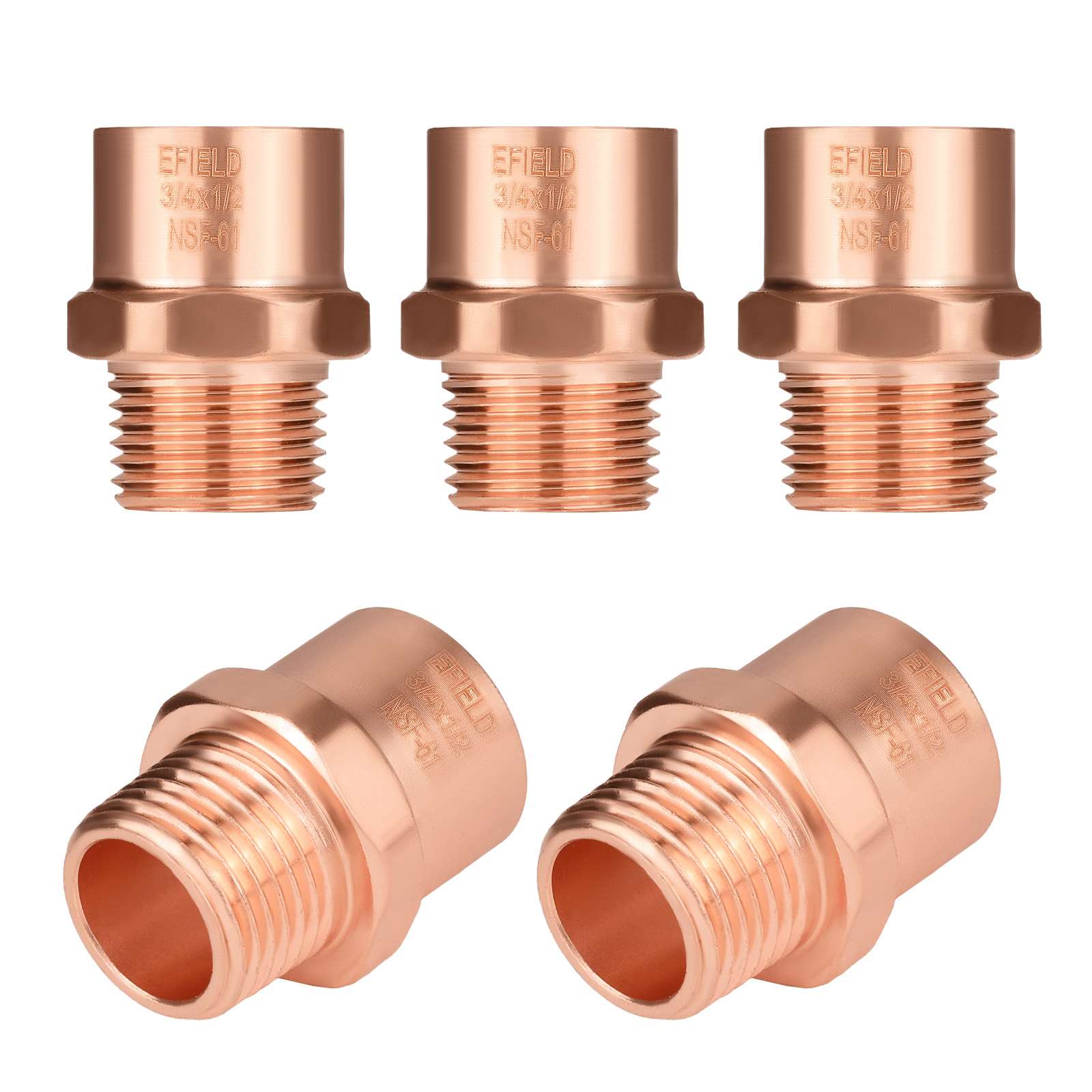 c x mnpt copper male reducing adapter 12