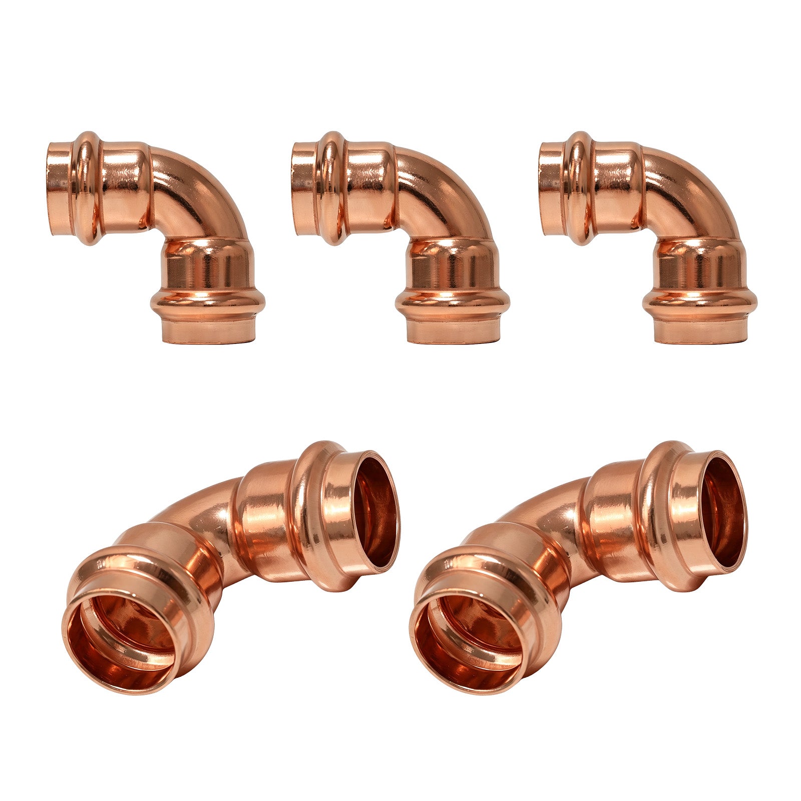 Copper Press Short Radius 90° Elbow (Lead Free) - Pick Size to Add
