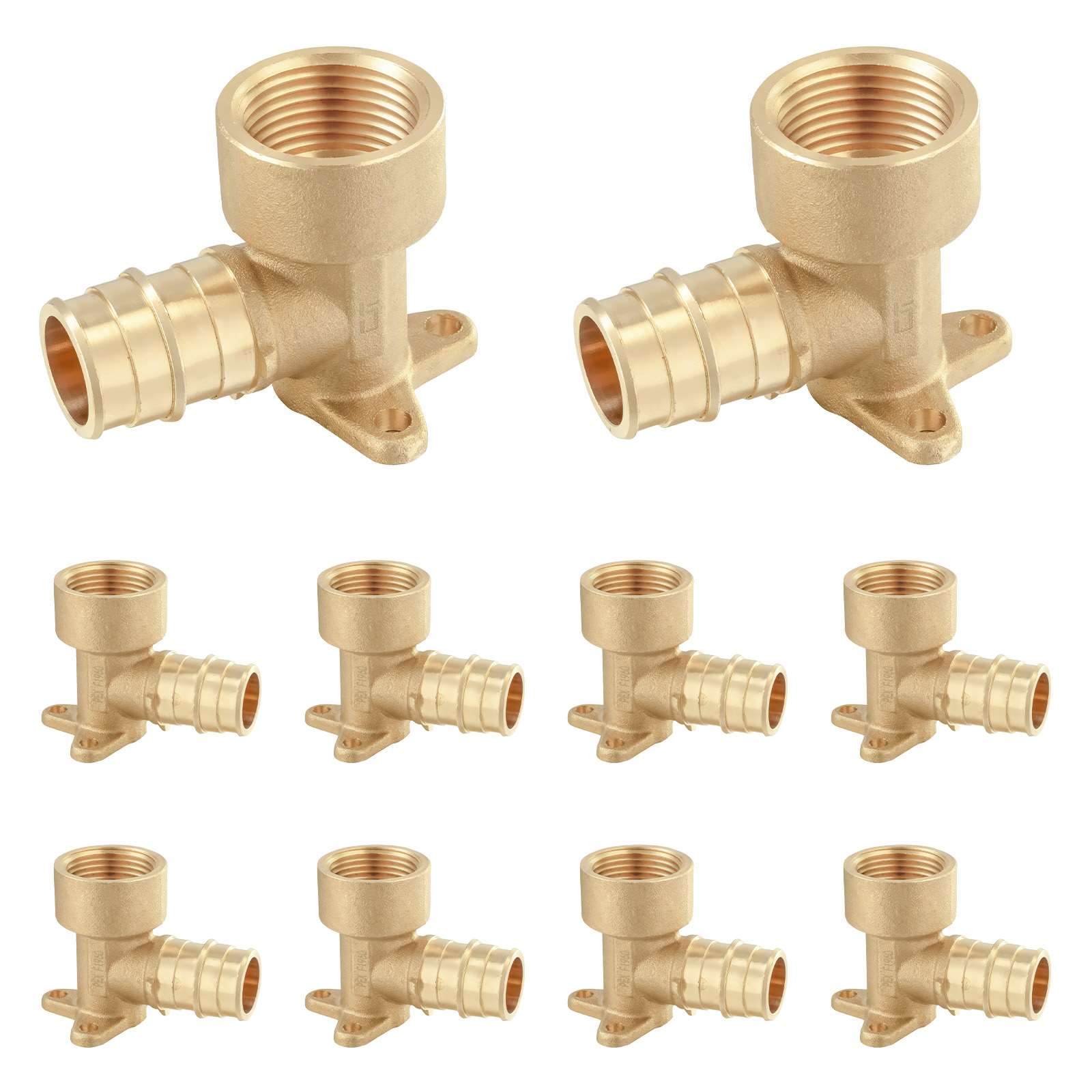 pex a expansion x female npt drop ear elbow lead free 12