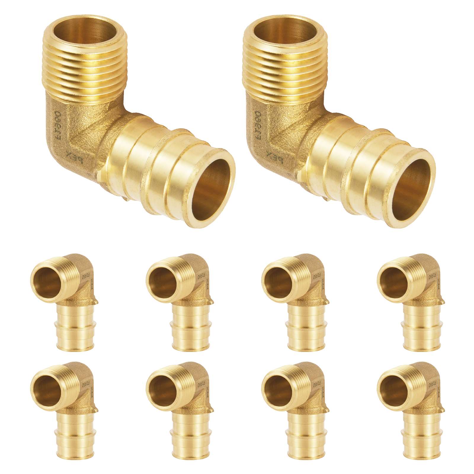 pex a expansion x male npt elbow lead free 16