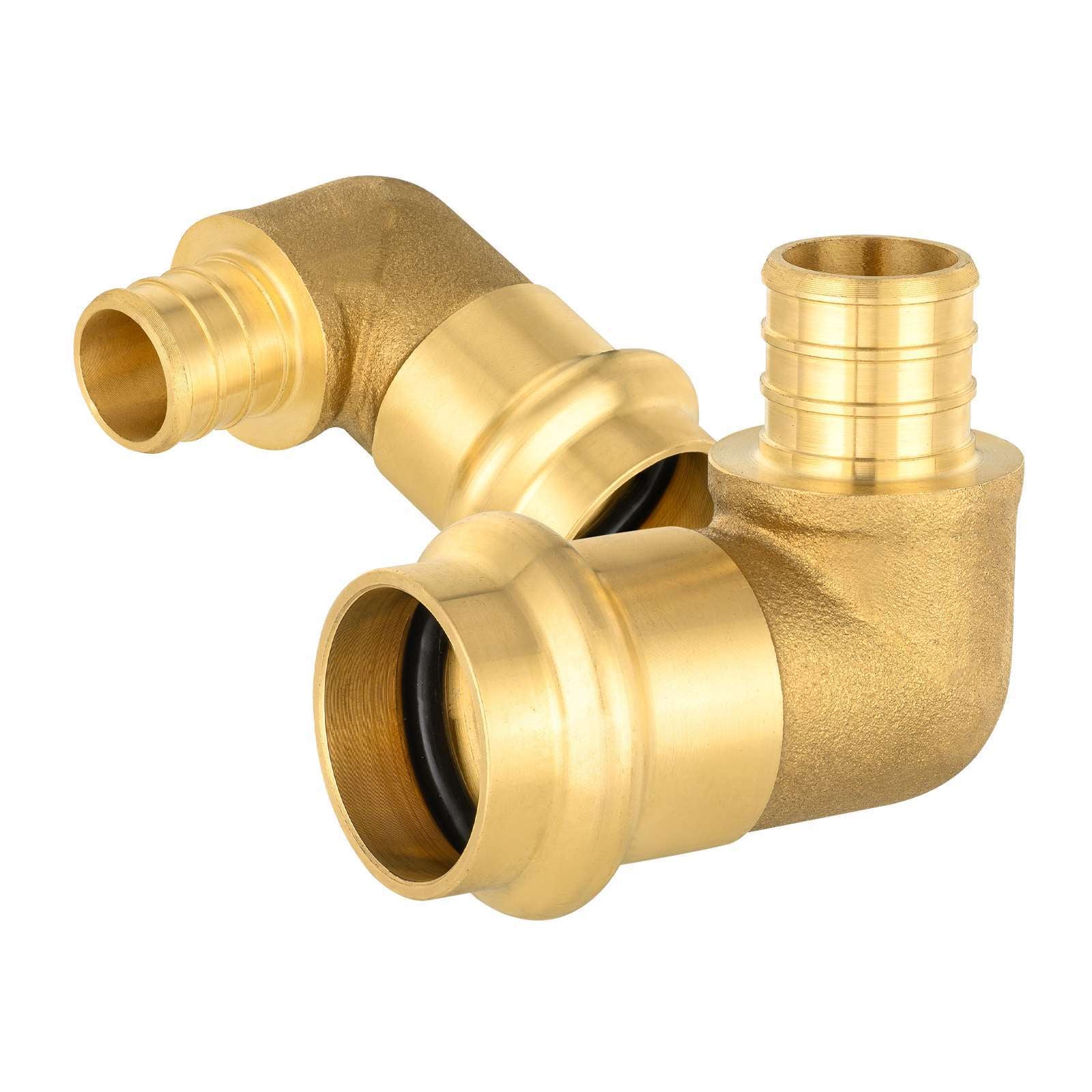 press x pex crimp brass elbow lead free 13