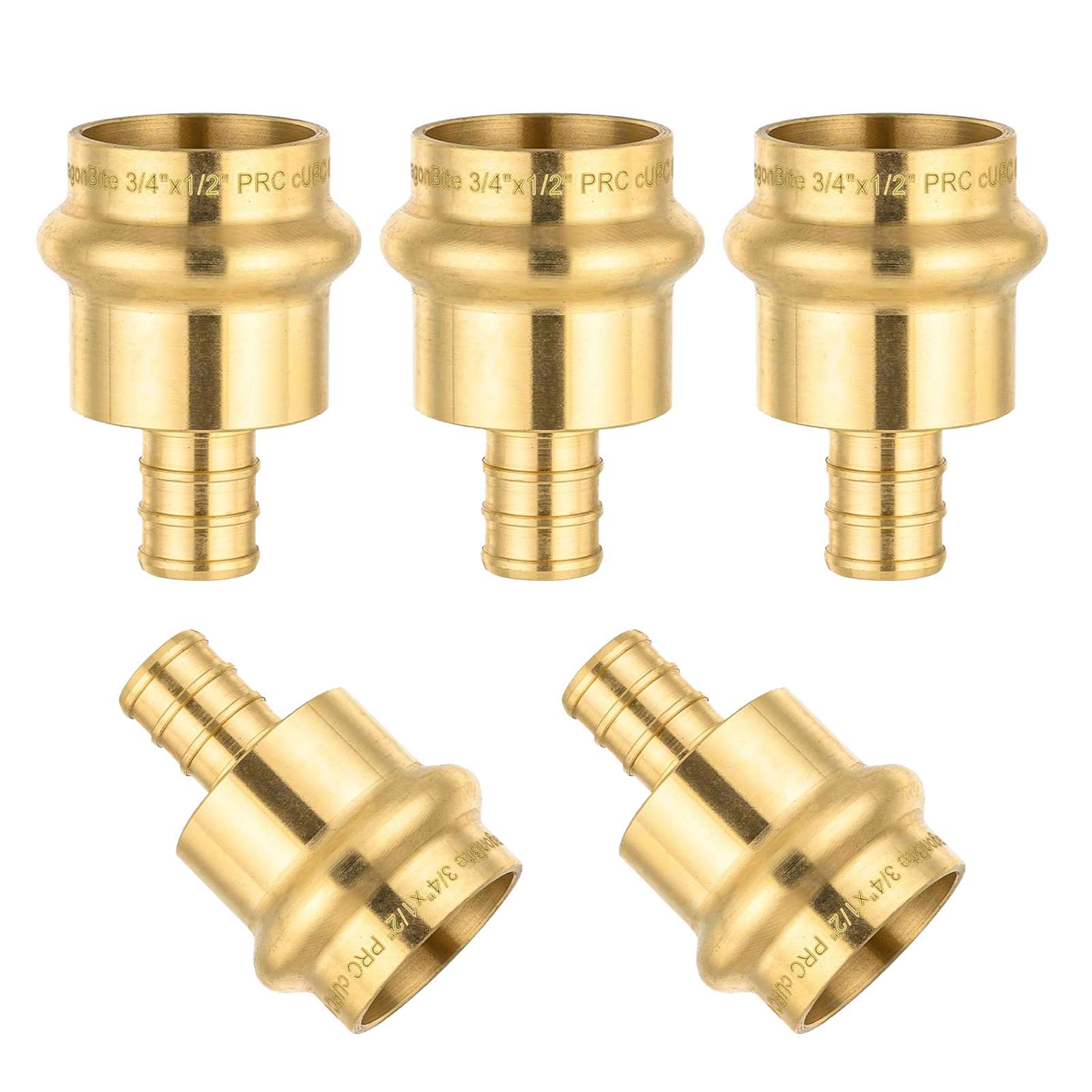 press x pex crimp brass reducing adapter lead free 9
