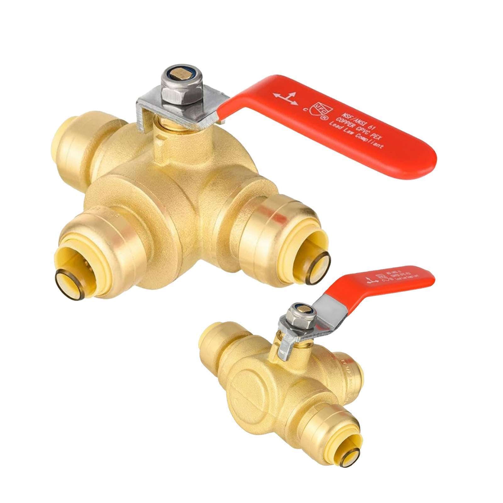 push fit 3 way ball valve lead free 11