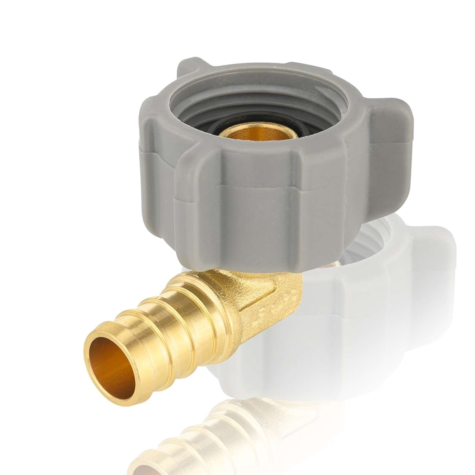 pex b crimp x female npt swivel elbow lead free 15