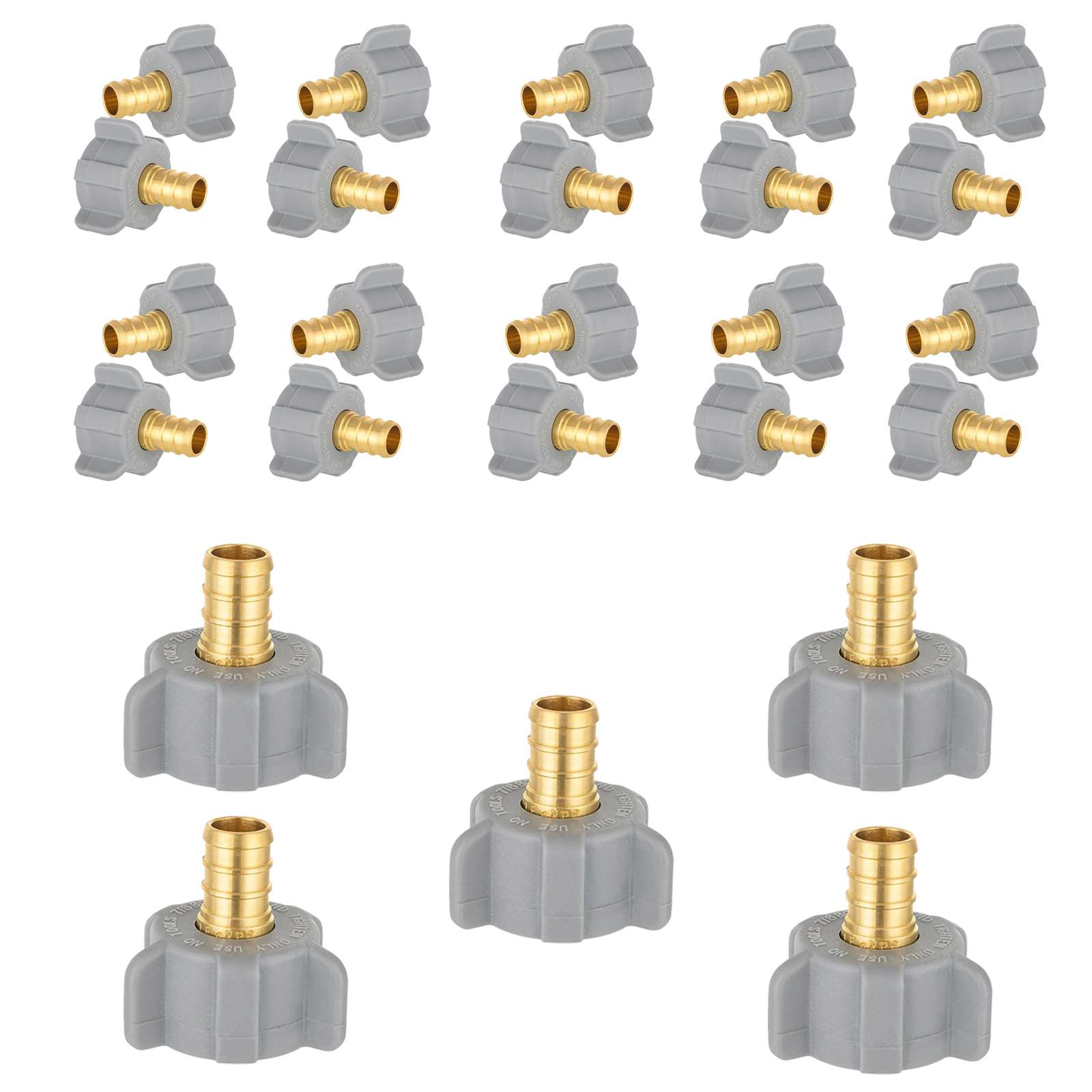 pex b crimp x female npt swivel adapter lead free 24