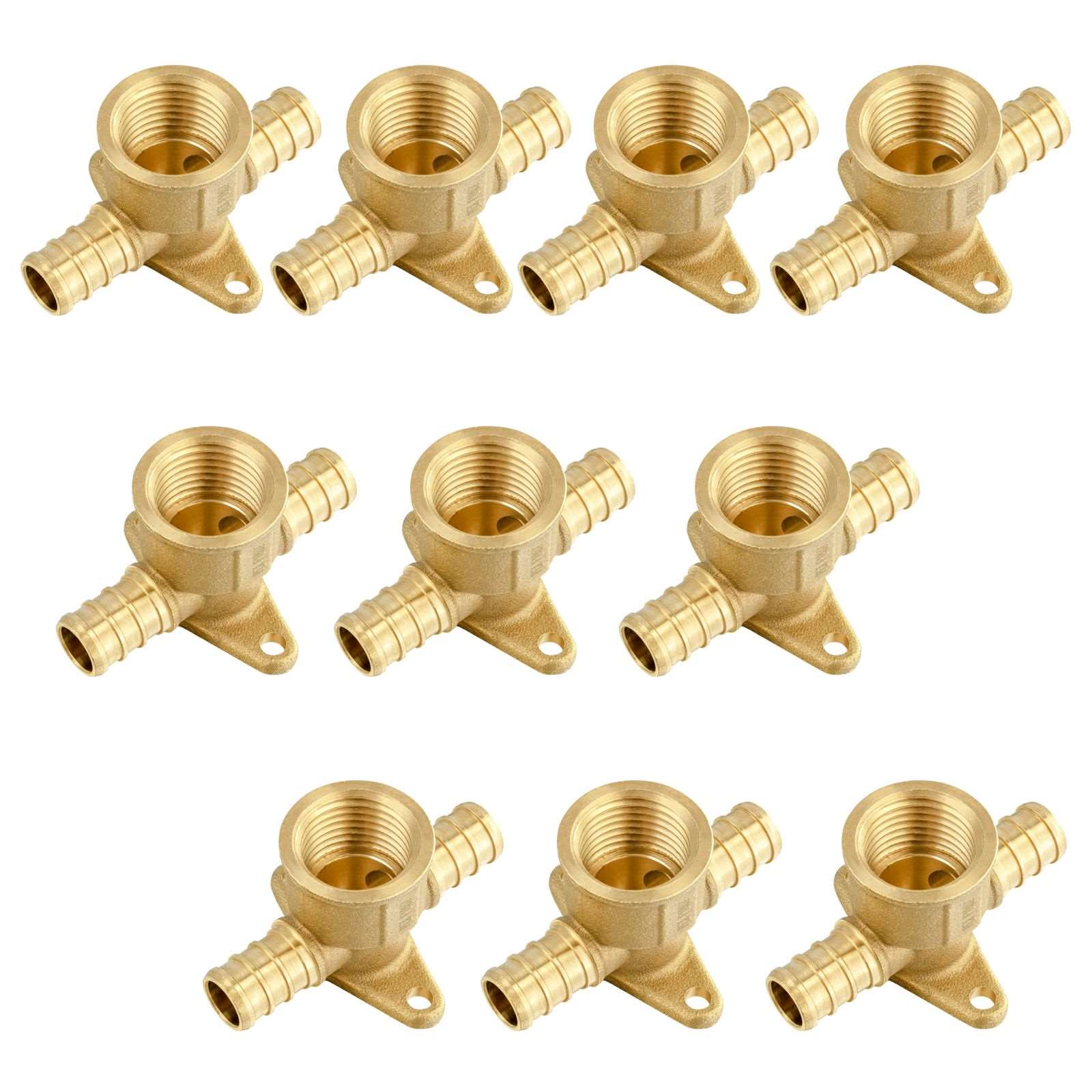 pex b crimp x drop ear tee lead free 12