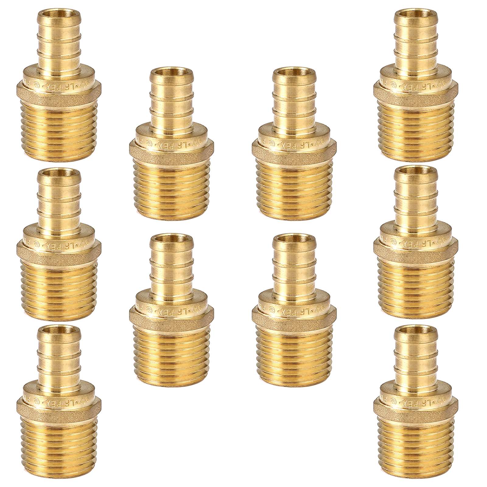 pex b crimp x male threaded adapter lead free 11