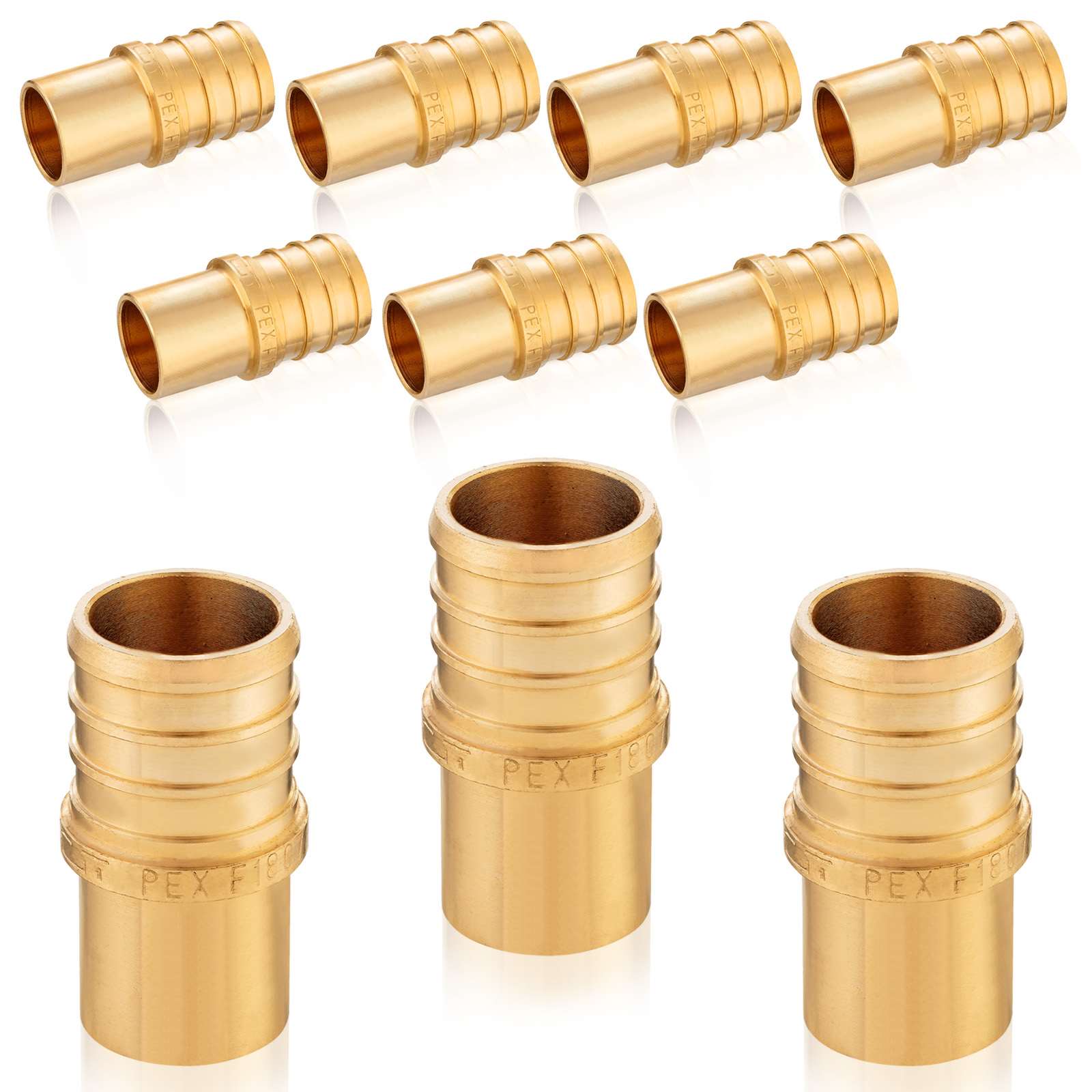 pex b crimp x male copper sweat reducing adapter lead free 19