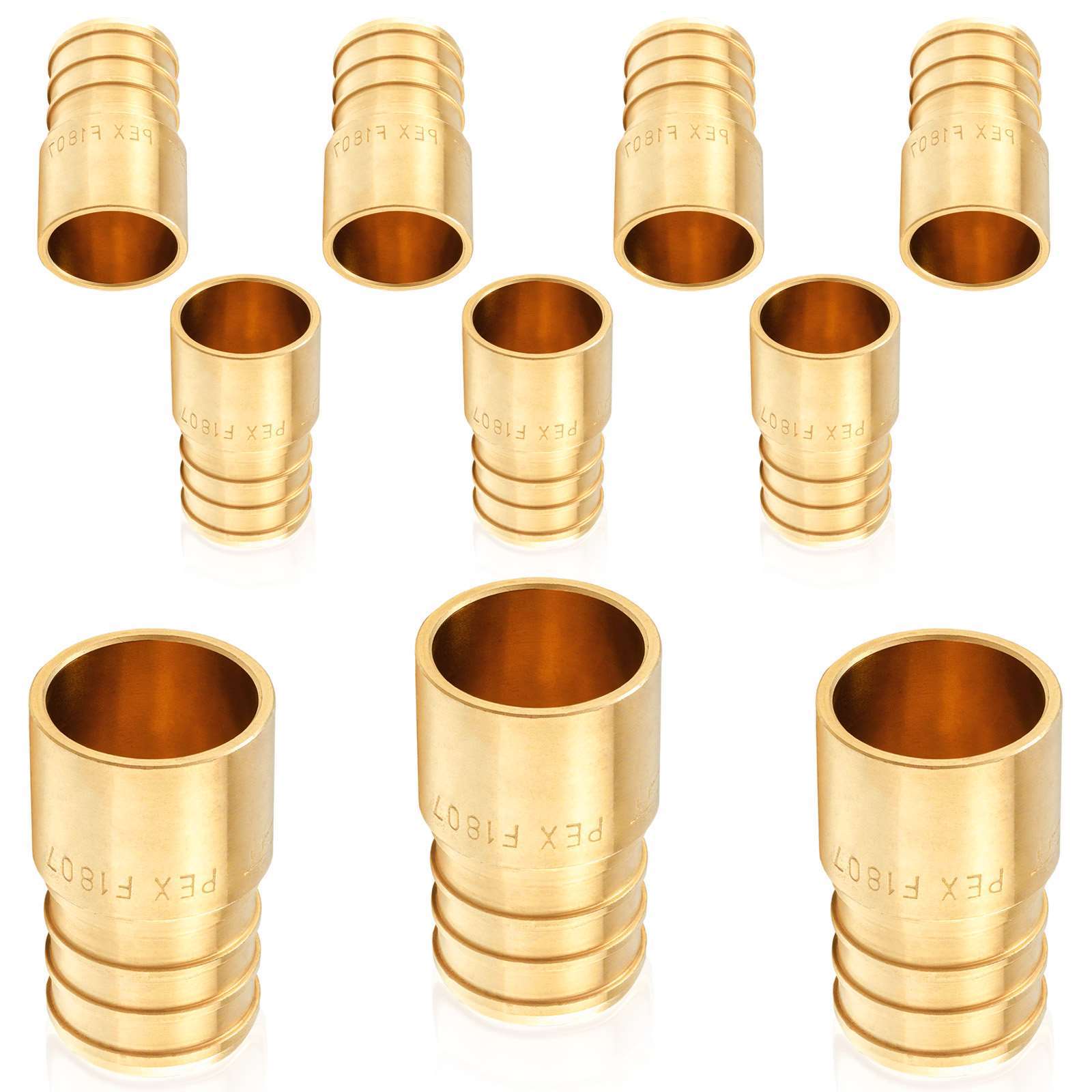 pex b crimp x female copper sweat sweat reducing coupling lead free 16