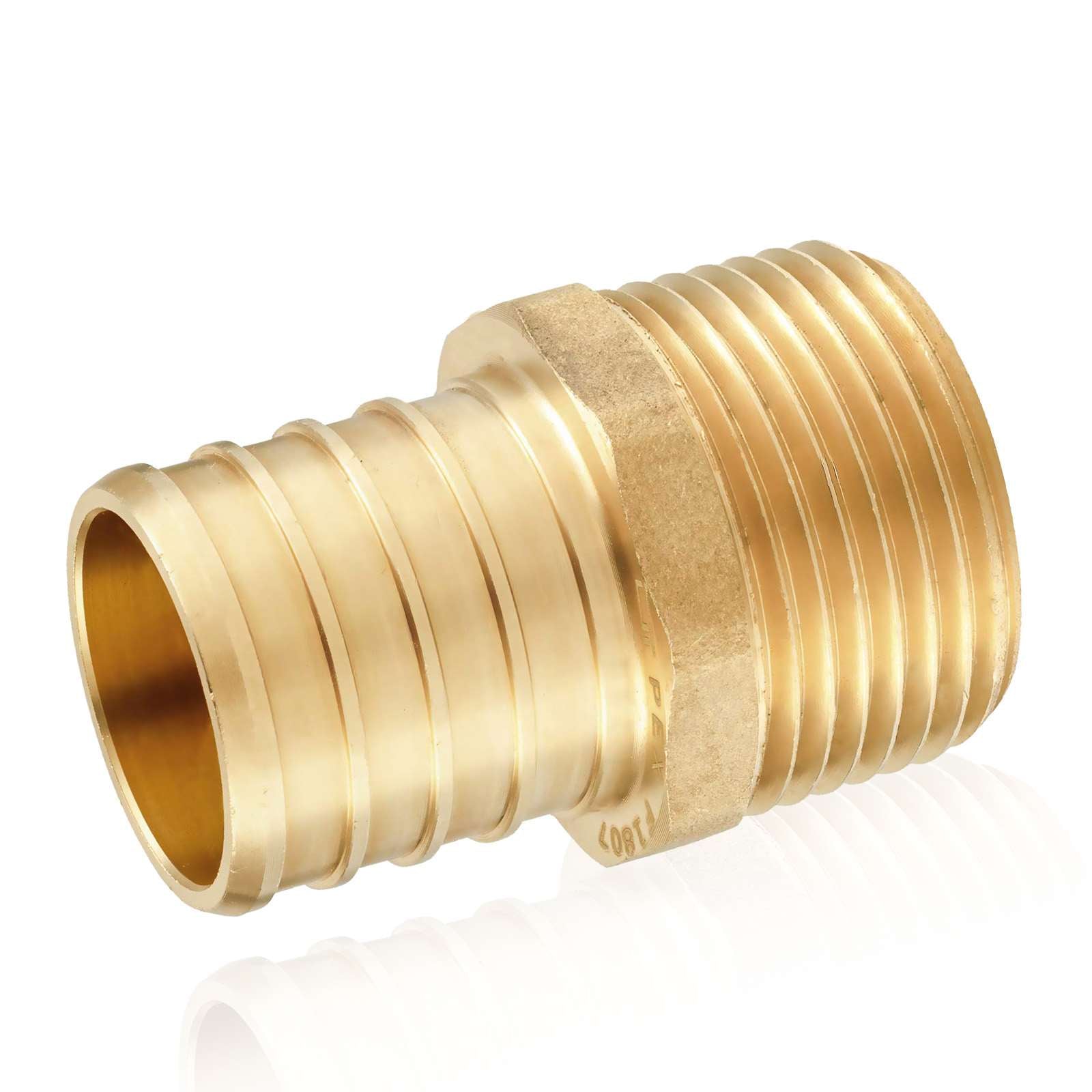 pex b crimp x male threaded reducing adapter lead free 15