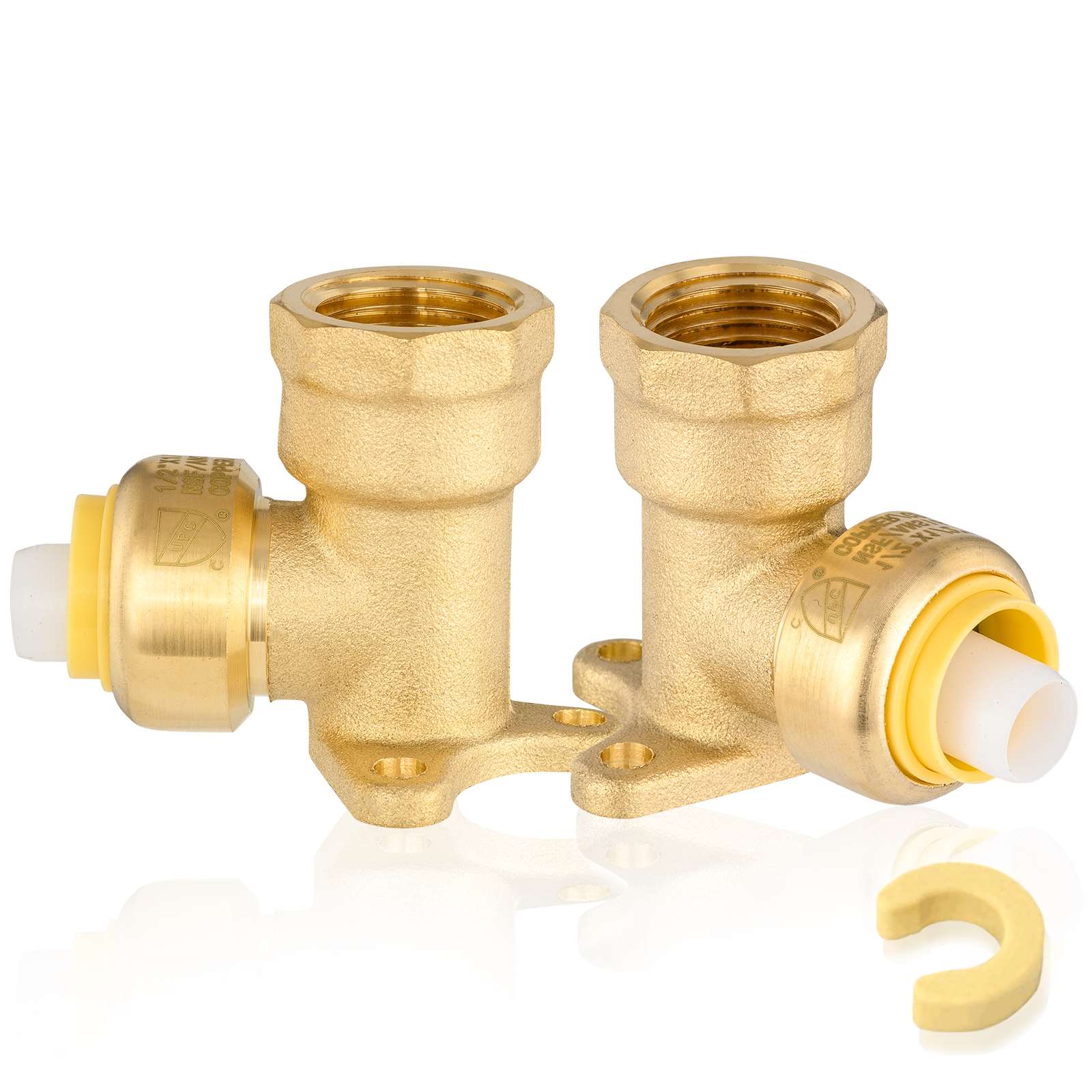 push fit female drop ear elbow 9