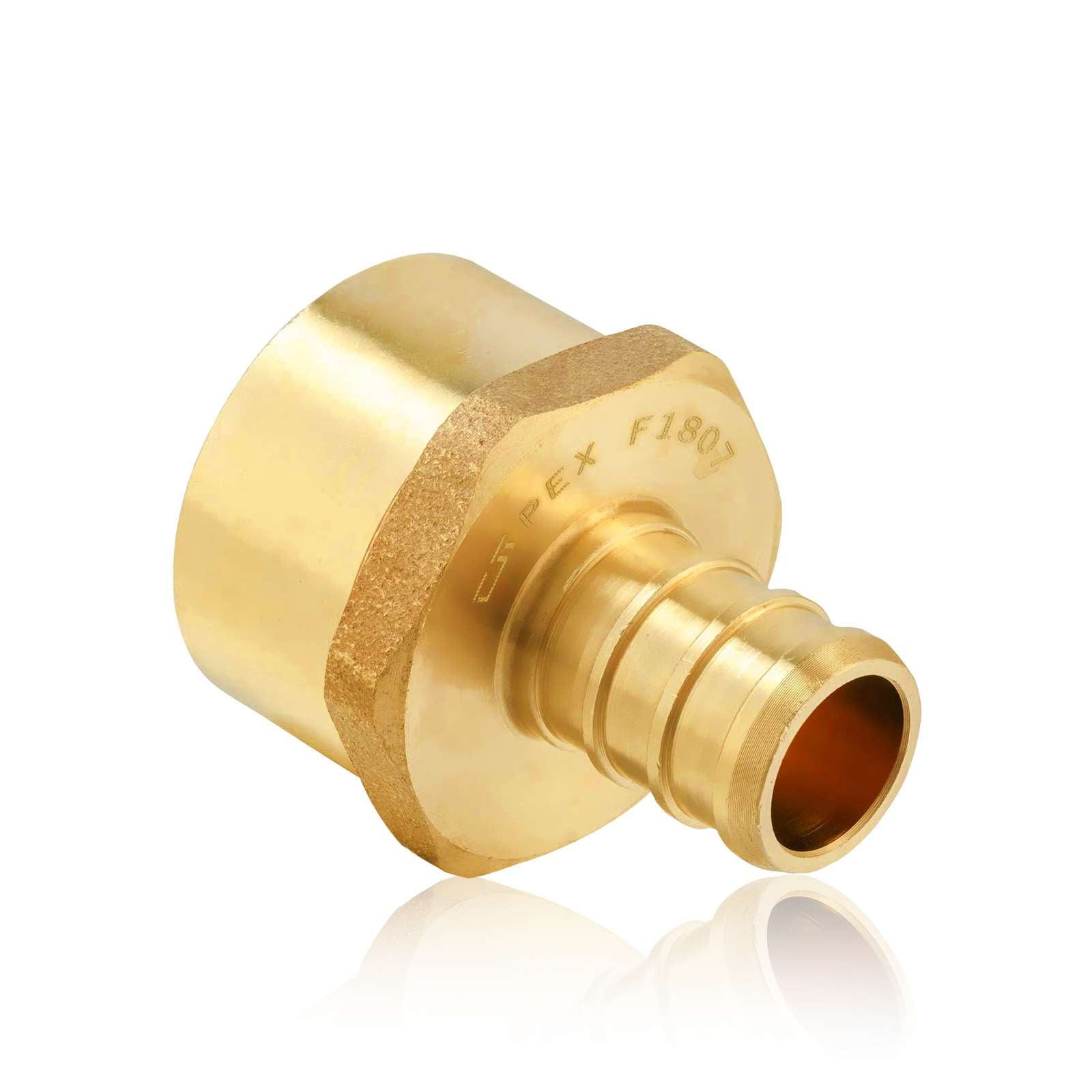 pex b crimp x female npt threaded reducing adapter lead free 9