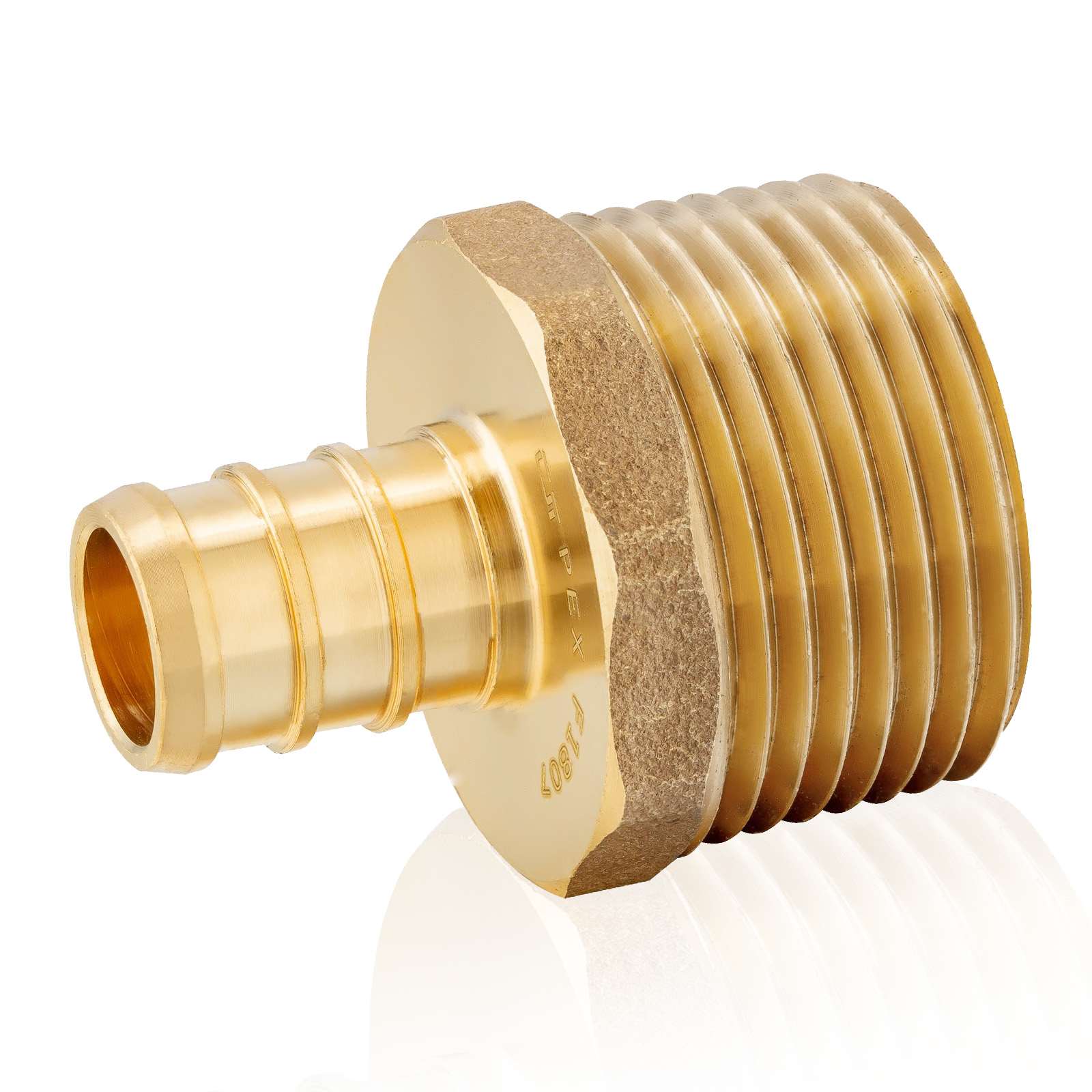 pex b crimp x male threaded reducing adapter lead free 9