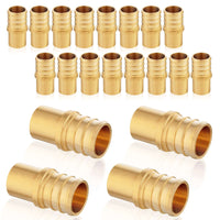 30 pcs pex-b crimp 3/4" pex 1" male copper sweat adapter (lead free)