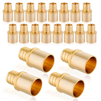 30 pcs pex-b crimp 3/4" pex 3/4" male copper sweat adapter (lead free)