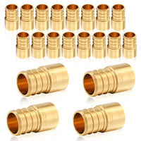 30 pcs pex-b crimp 1" pex 3/4" female copper sweat sweat coupling (lead free)