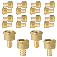 30 pcs pex-b crimp 1/2" pex 1/2" female threaded adapter (lead free)