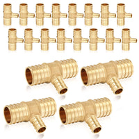 30 pcs pex-b crimp 3/4" pex 3/4" pex 1/2" pex reducing tee (lead free)