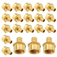 30 pcs pex-b crimp 1" pex 3/4" female threaded adapter (lead free)