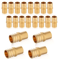 30 pcs pex-b crimp 3/4" pex 1/2" male copper sweat adapter (lead free)