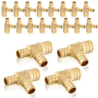 30 pcs pex-b crimp 3/4" pex 1/2" pex 3/4" pex reducing tee (lead free)