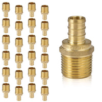 30 pcs pex-b crimp 1/2" pex 1/2" male threaded adapter (lead free)