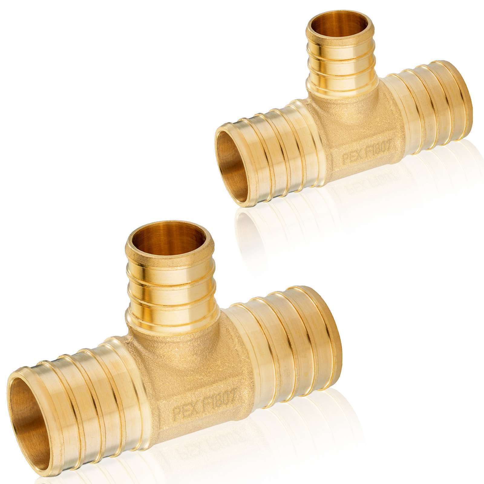 pex b crimp x pex reducing tee lead free 39