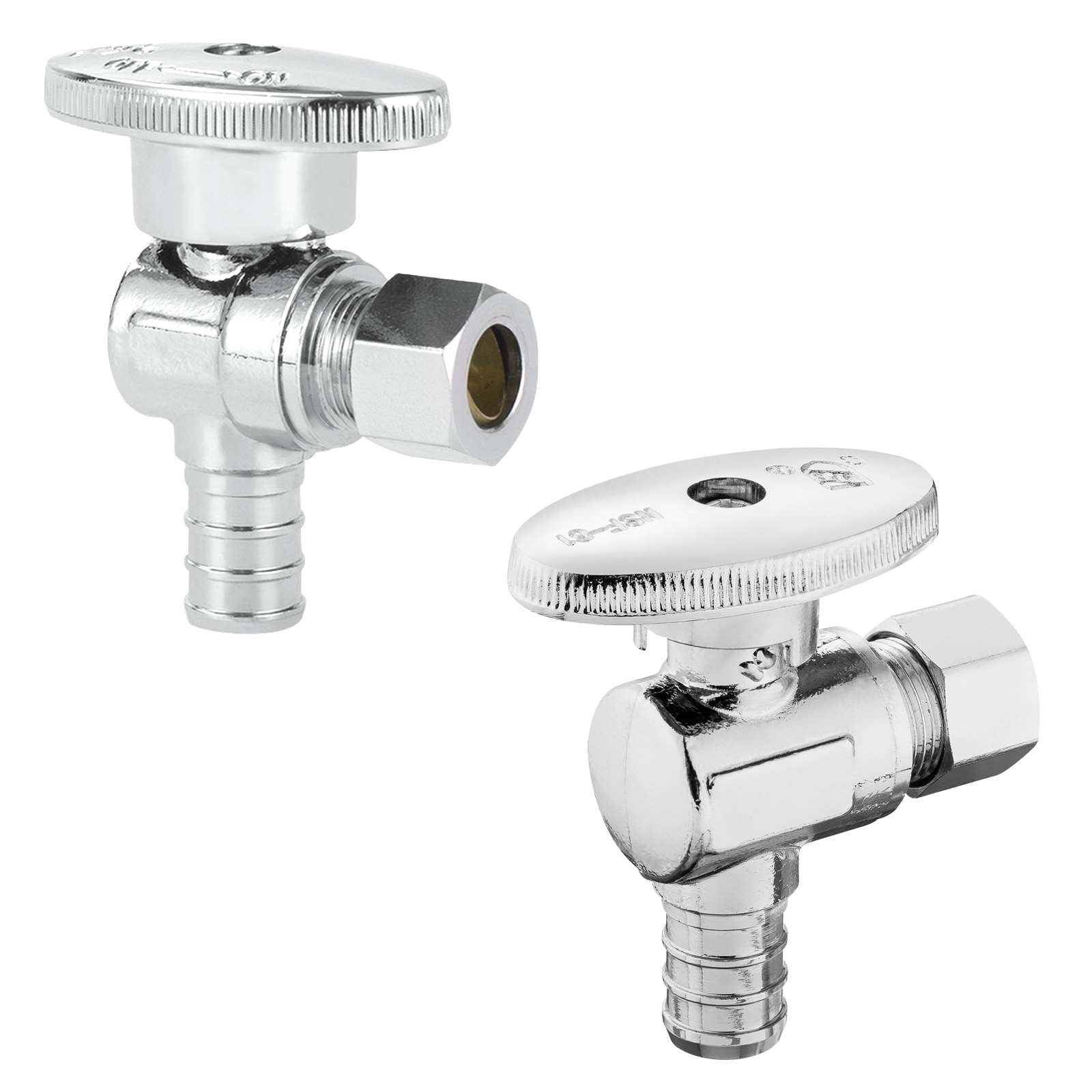 pex crimp x compression stop valve 1 4 turn lead free 18