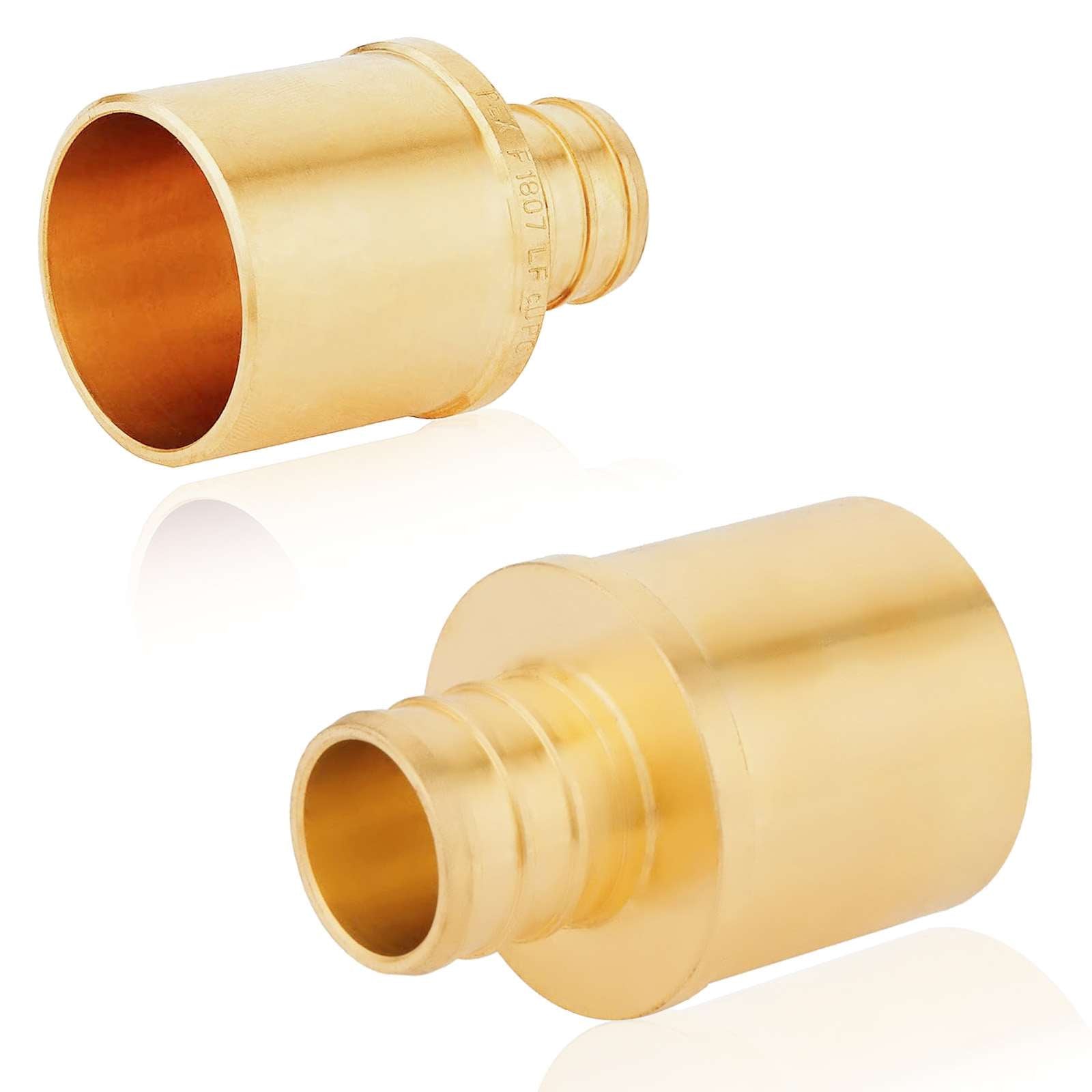 pex b crimp x male copper sweat reducing adapter lead free 23