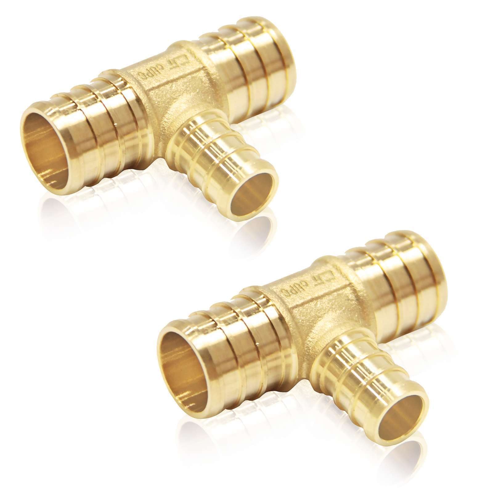 pex b crimp x pex reducing tee lead free 9