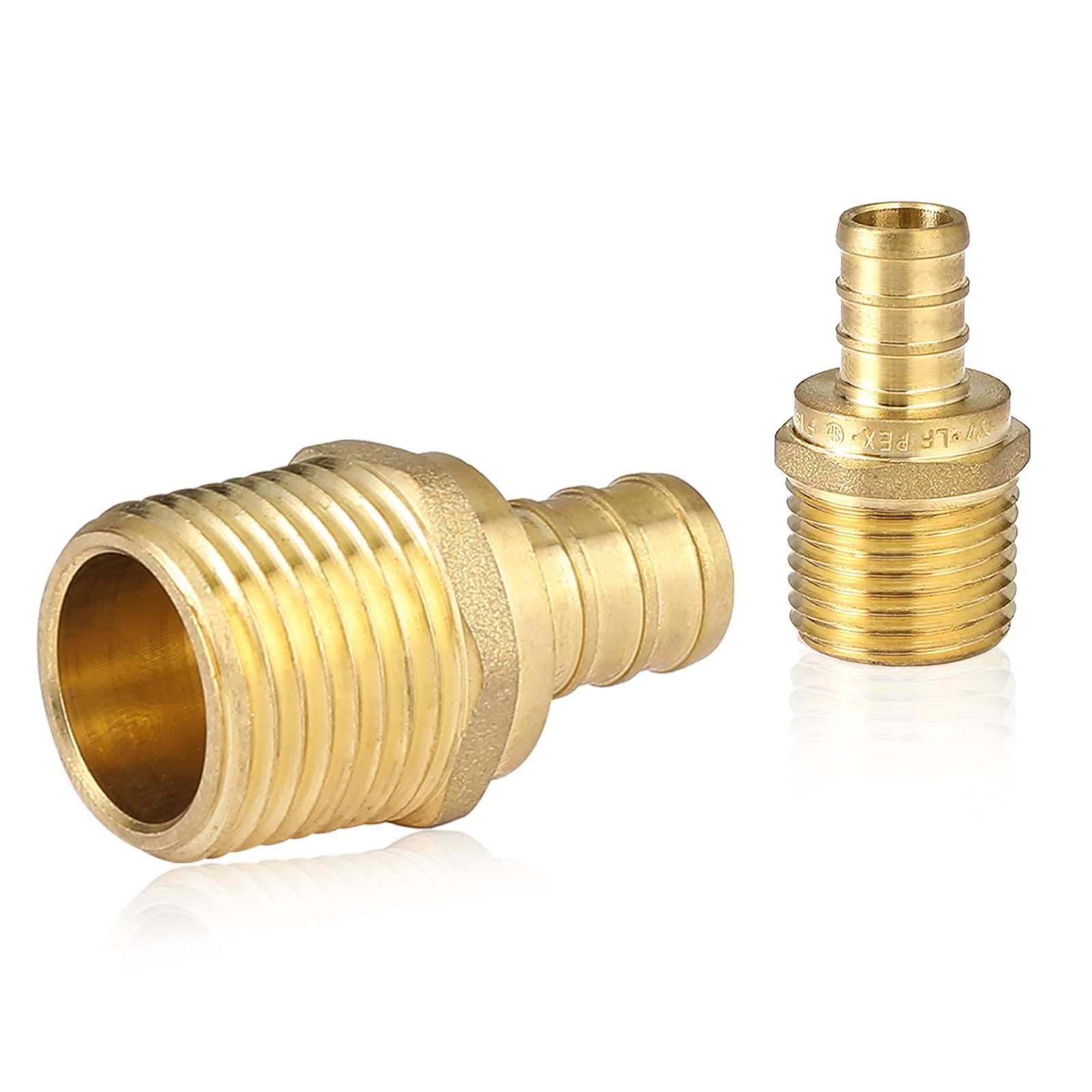 pex b crimp x male threaded adapter lead free 9