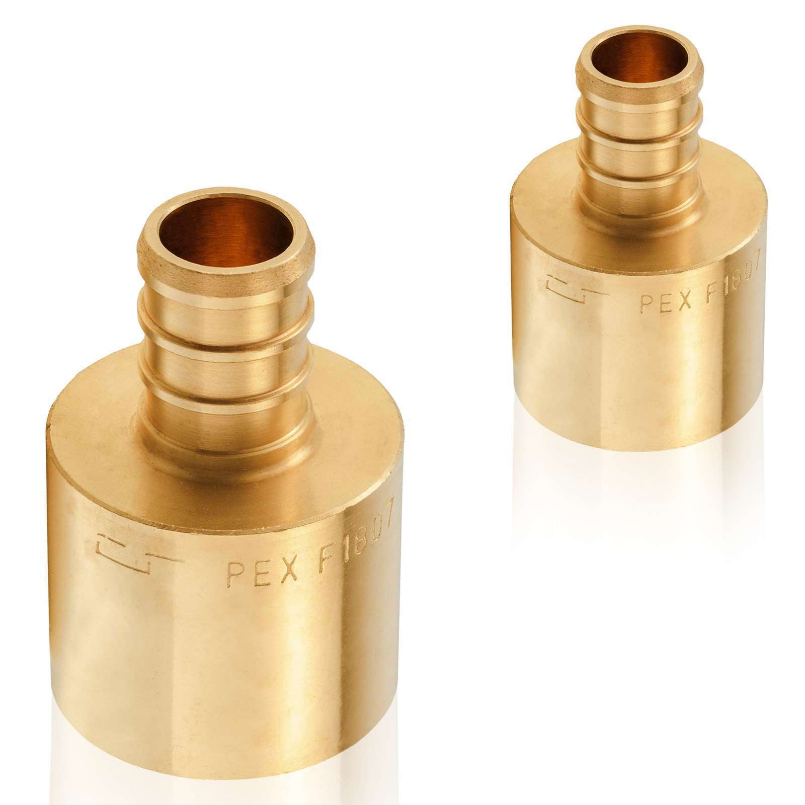 pex b crimp x female copper sweat sweat reducing coupling lead free 8