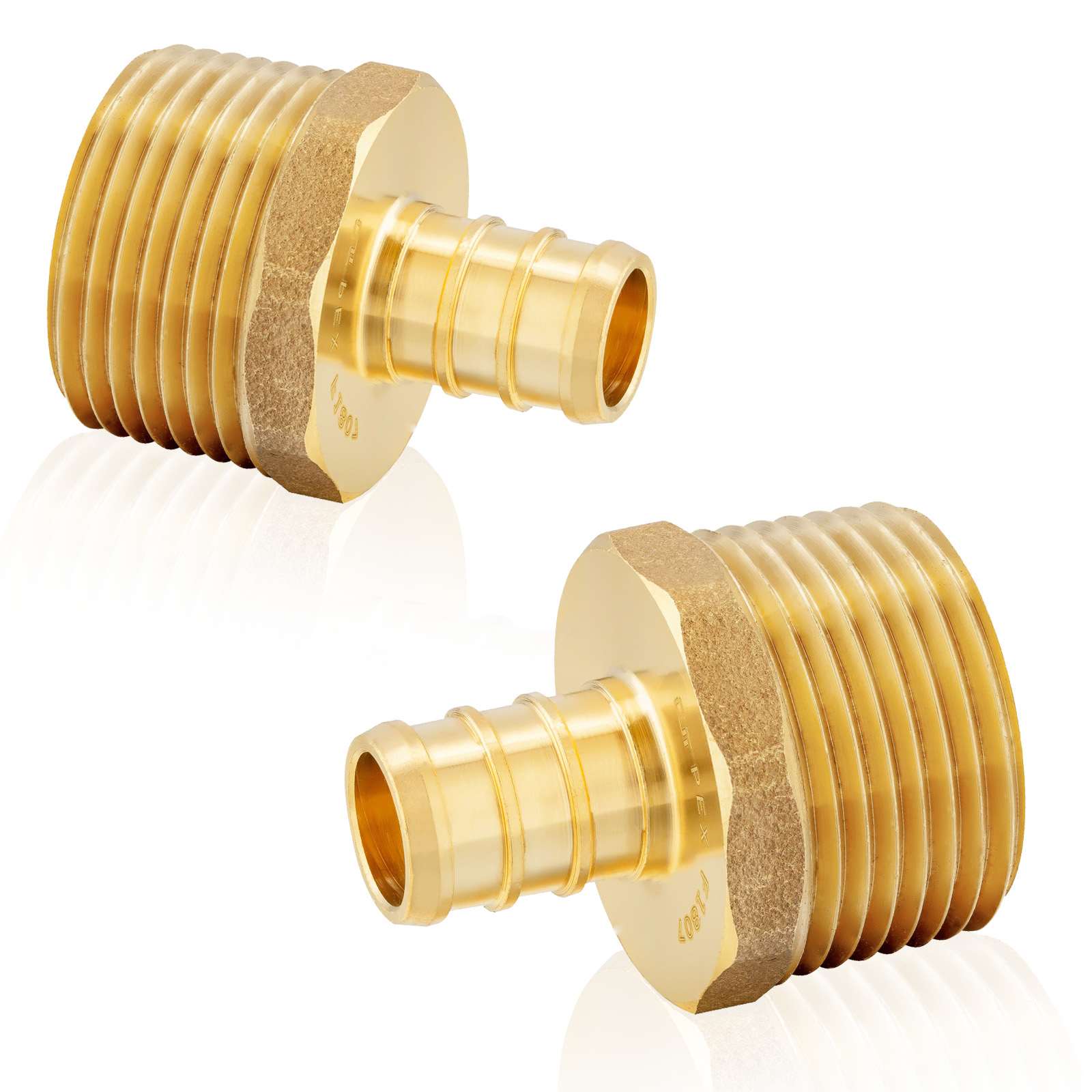 pex b crimp x male threaded reducing adapter lead free 22