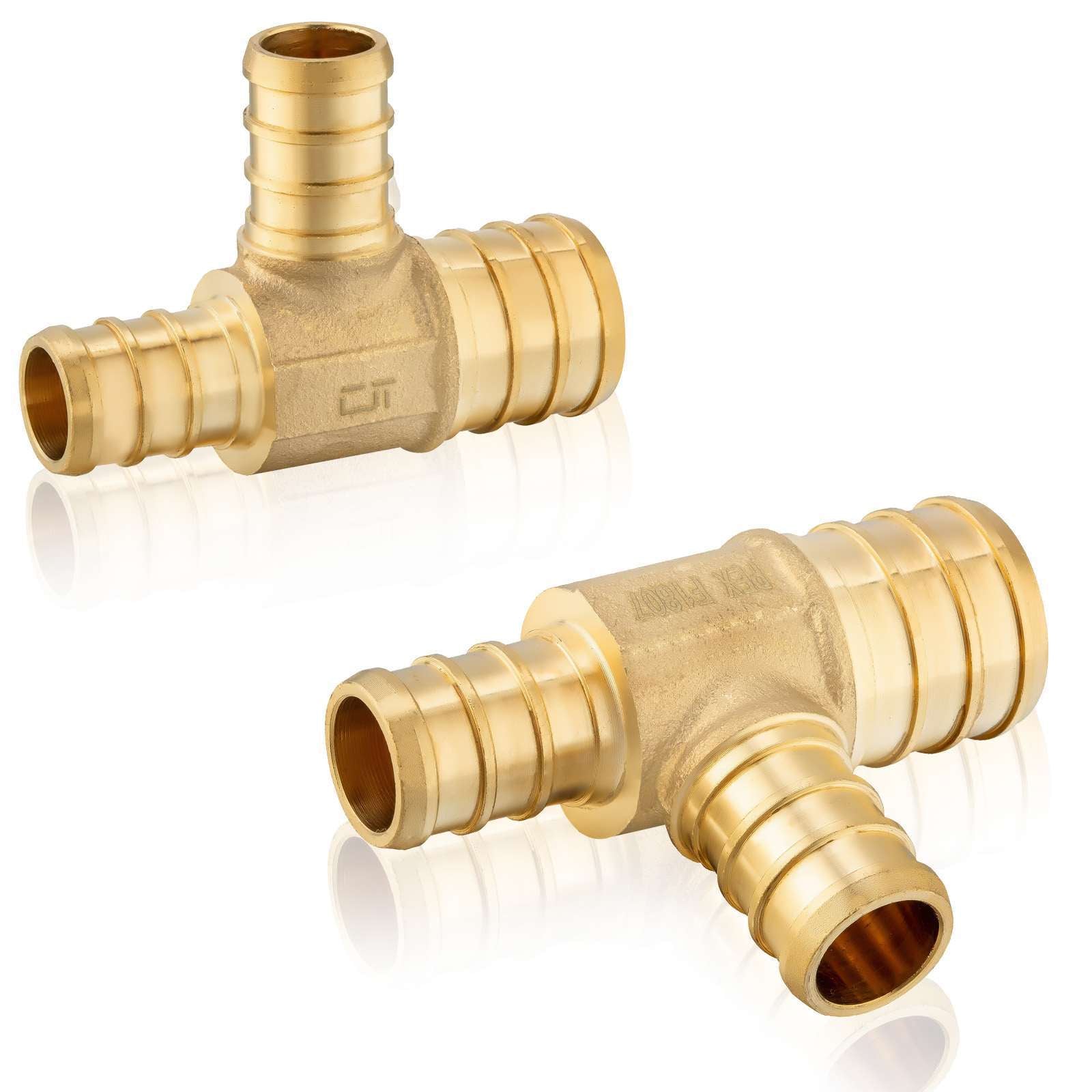pex b crimp x pex reducing tee lead free 33