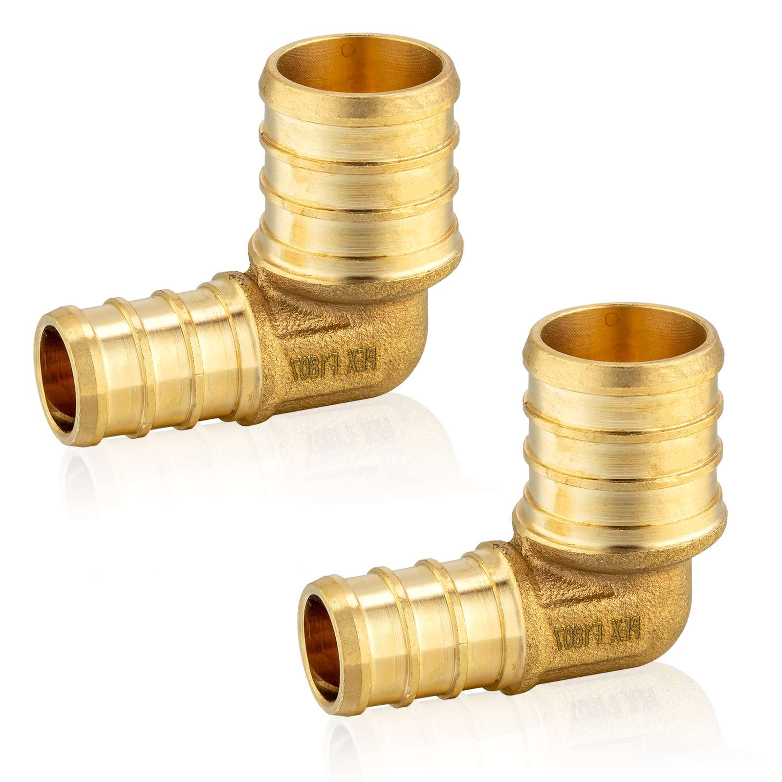 pex b crimp reducing elbow x pex lead free 8