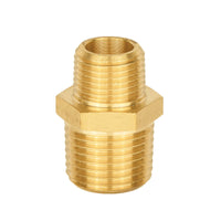 1/2" 3/8" male npt brass hex reducing connector
