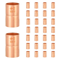 30 pcs 2" copper coupling with rolled stop at wholesale price