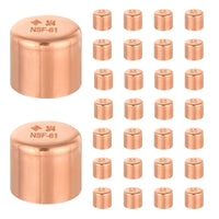 30 pcs 2" solder copper pipe end cap (plug) at wholesale price