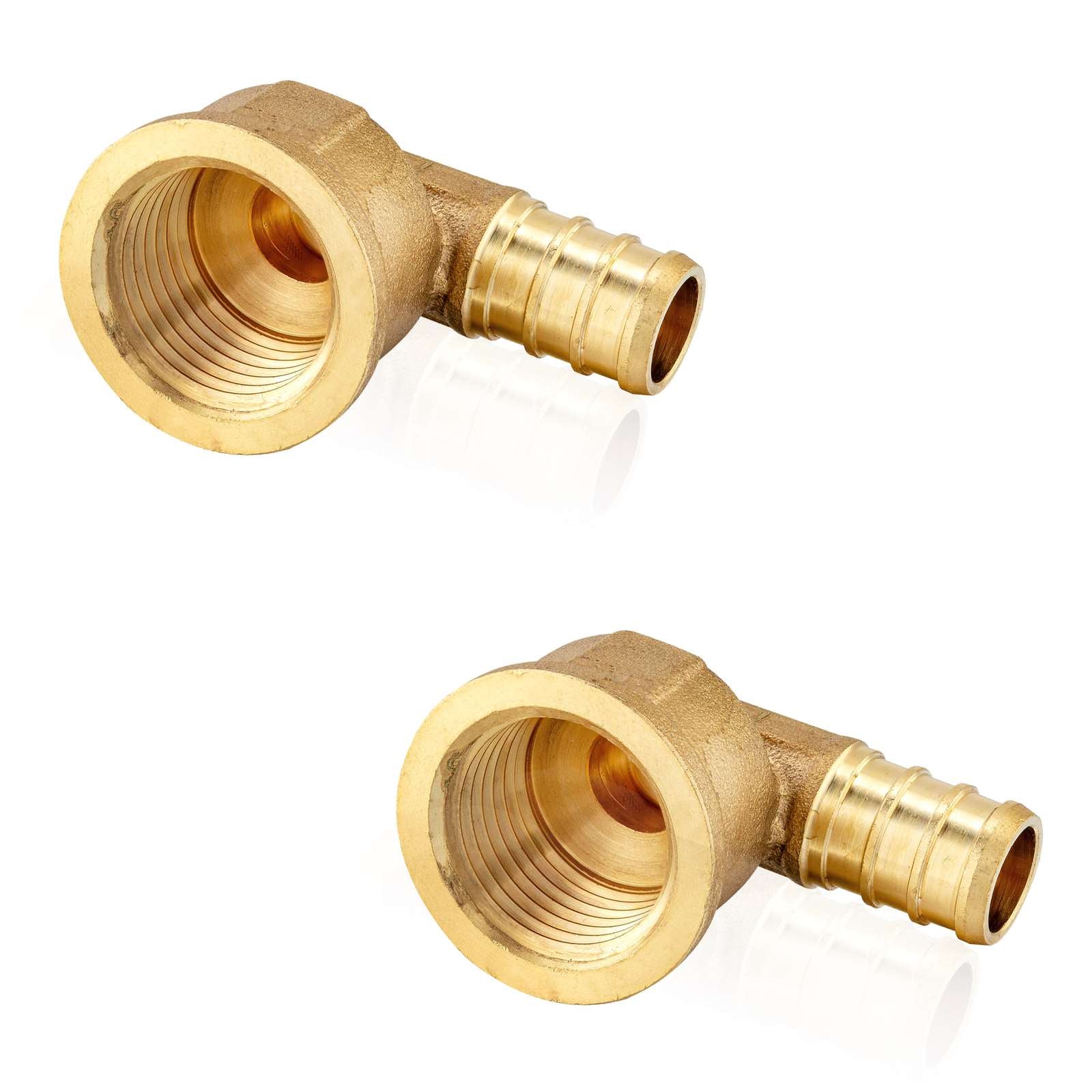 pex b crimp x female threaded elbow lead free 9