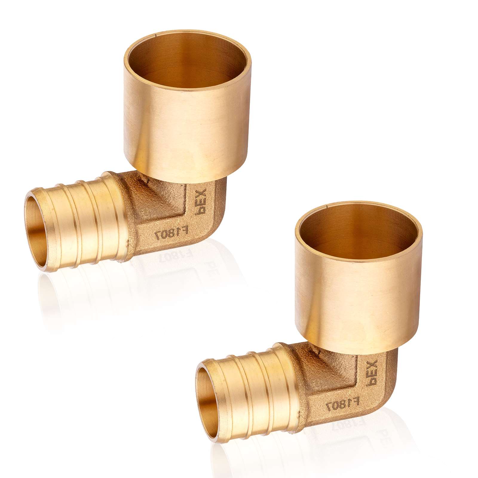 pex b crimp x female copper sweat elbow lead free 8