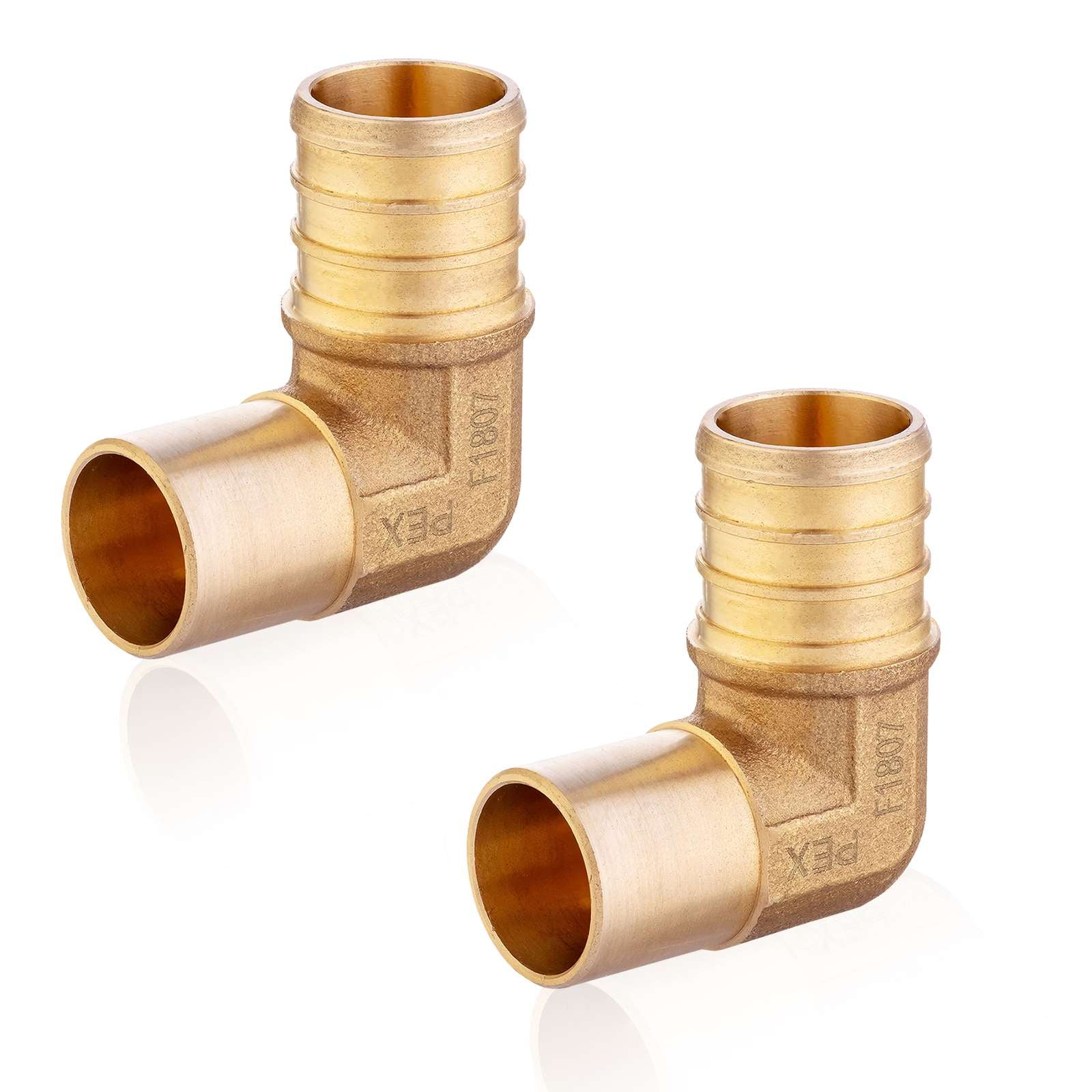 pex b crimp x male copper sweat elbow lead free 6