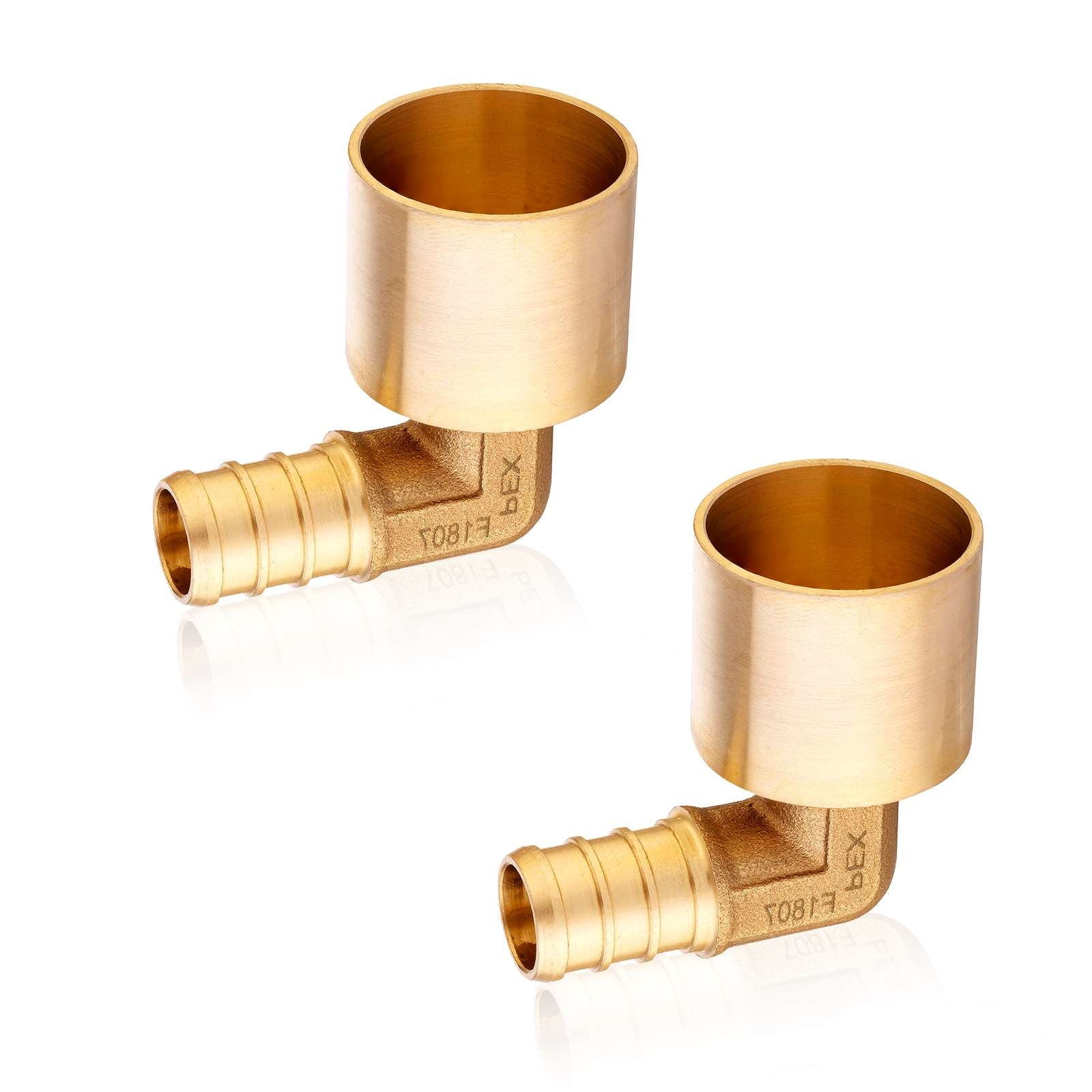 pex b crimp x female copper sweat reducing elbow lead free 8