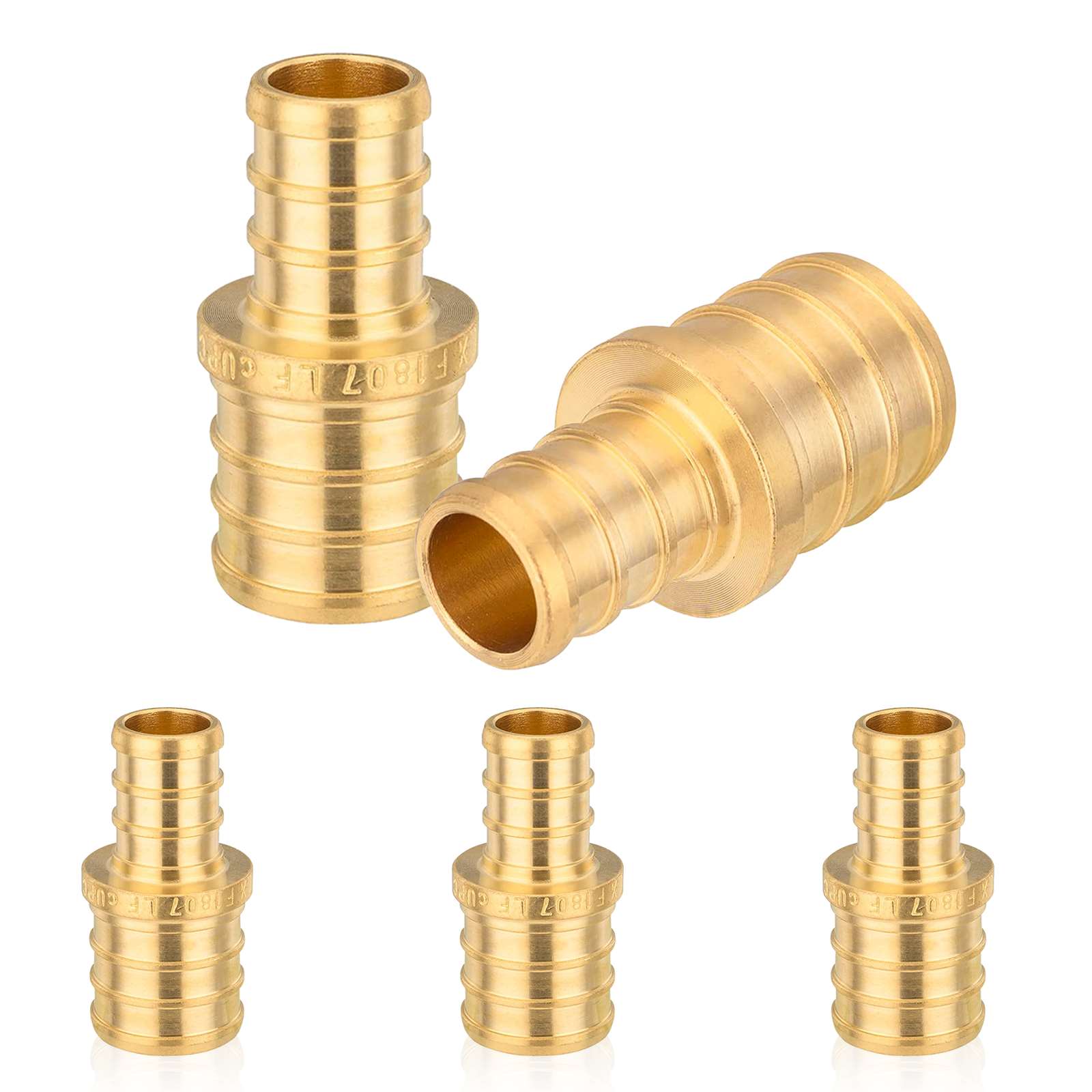 pex b crimp x pex reducing coupling lead free 10