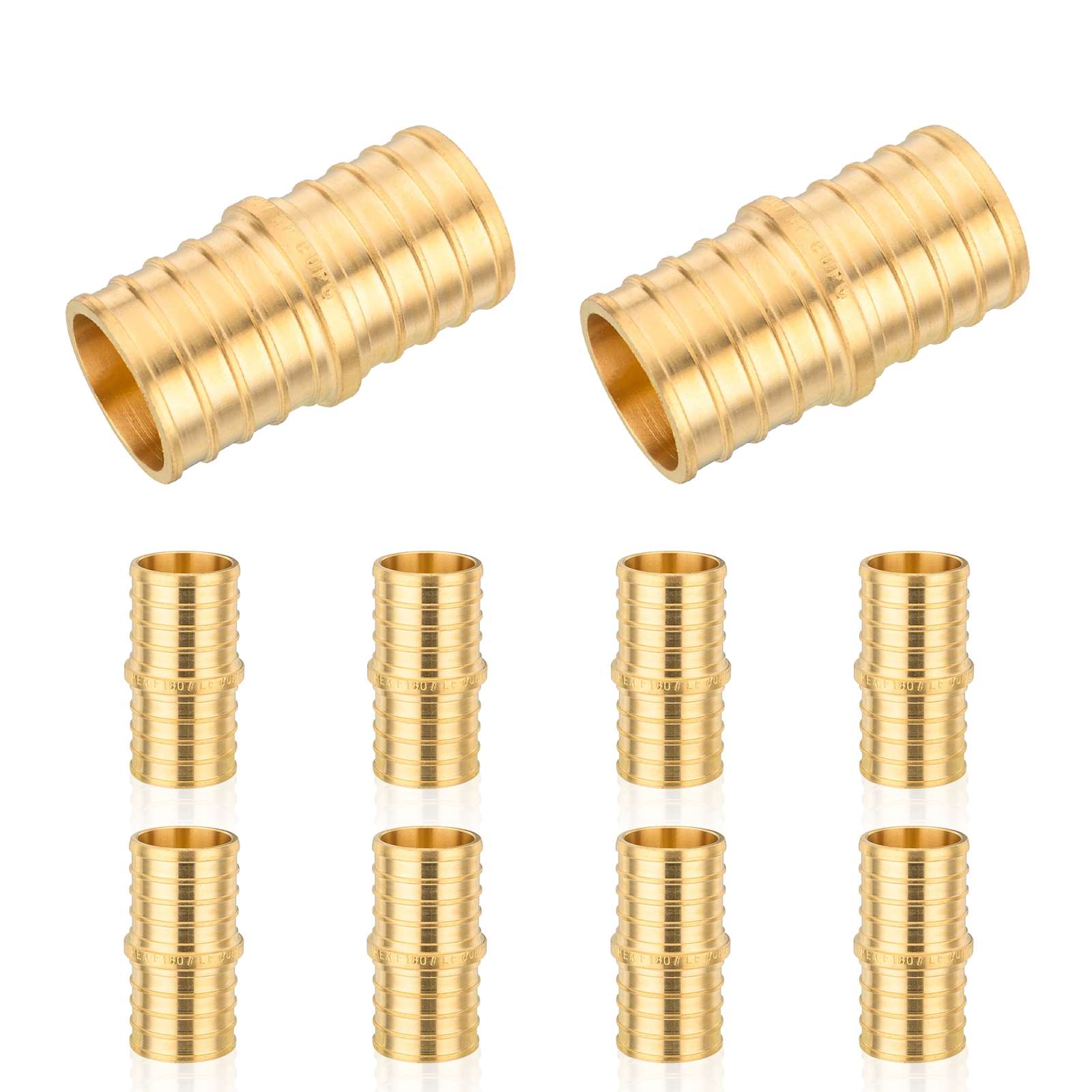 pex b crimp x pex coupling lead free 10